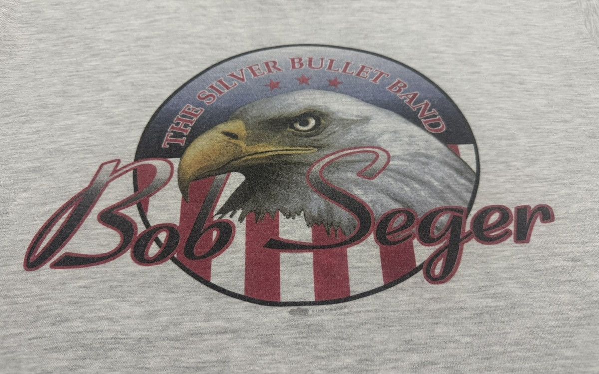Band Tees × Vintage Vintage 90’s Bob Seger The Silver Bullet Band Tour Size US L / EU 52-54 / 3 - 3 Thumbnail