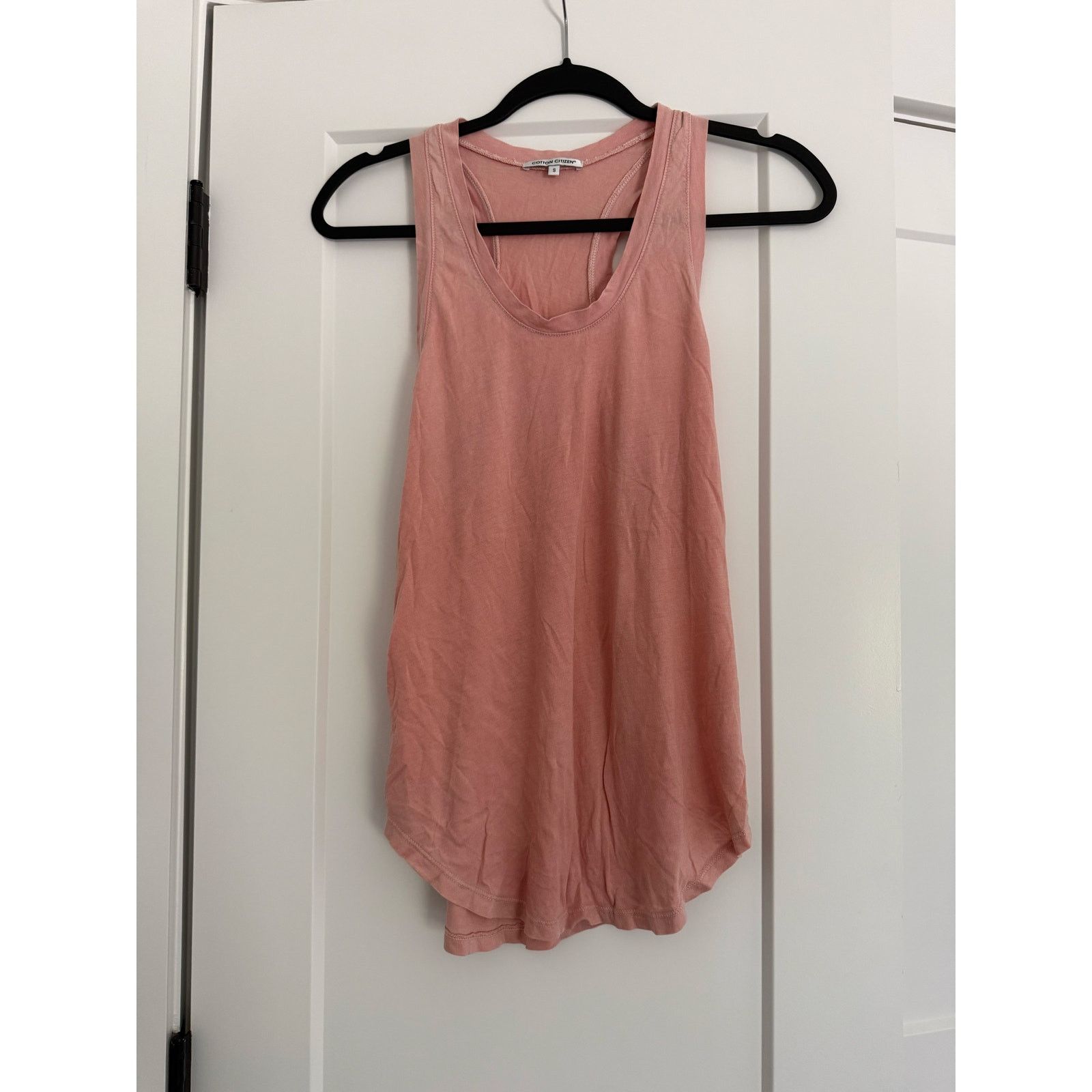 COTTONCITIZEN $75 Cotton Citizen Mykonos Supima Cotton Blend Racer Tank- S Size S / US 4 / IT 40 - 1 Thumbnail