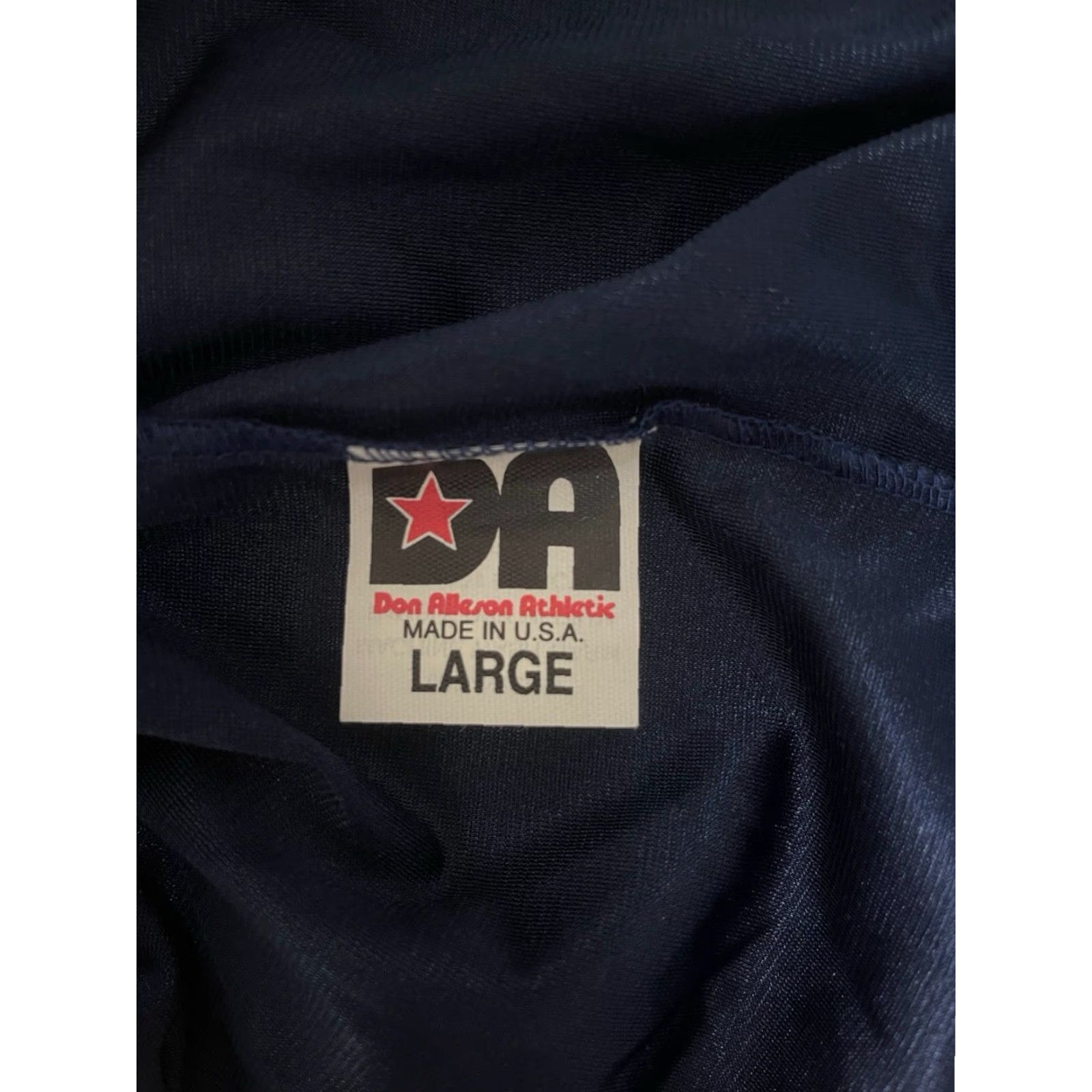 Vintage VINTAGE Don Alleson dazzle basketball shorts Mens L NWOT 90s navy blue 100% nylon athletic basketball Size US 33 - 4 Thumbnail