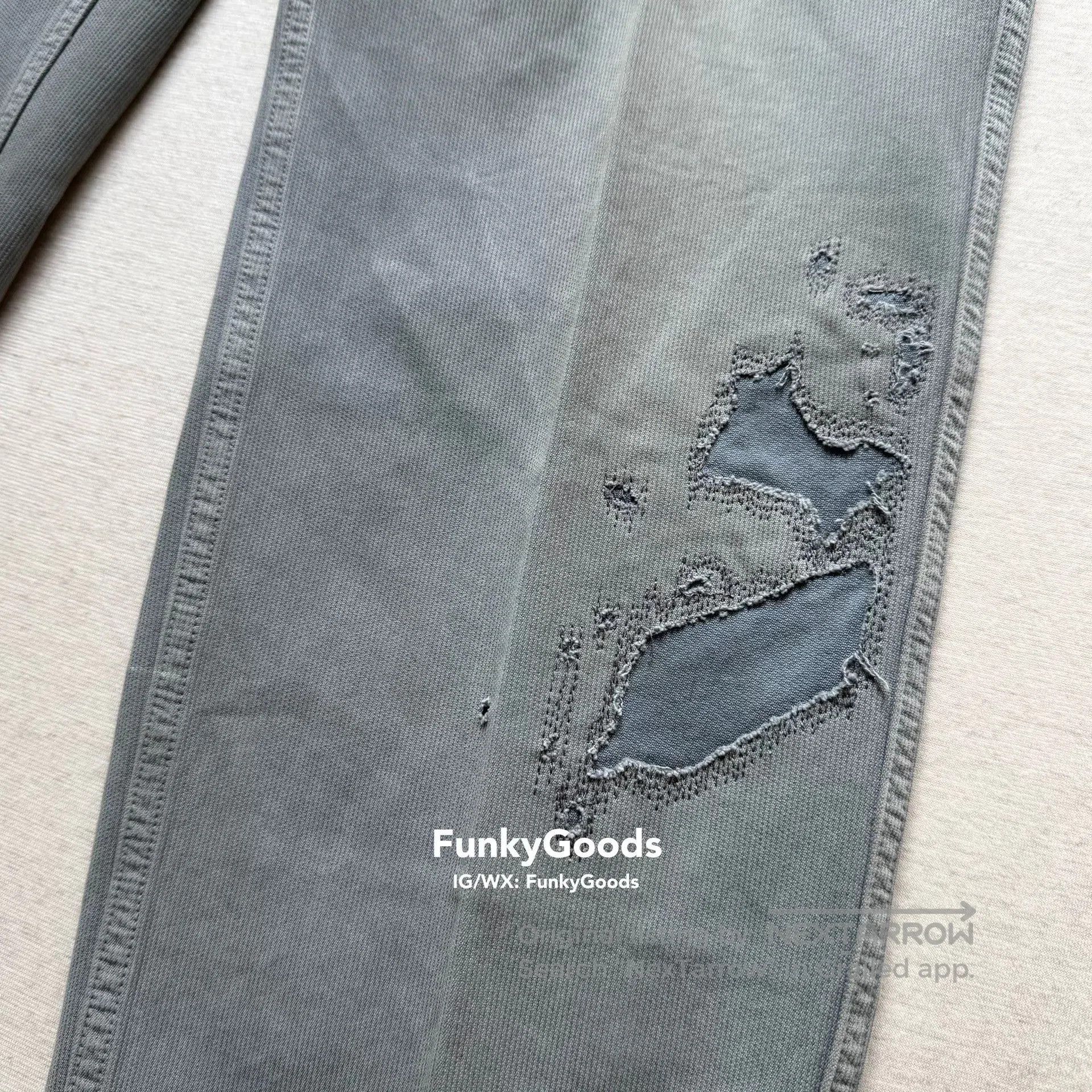 Visvim Visvim Gifford Distressed Light Blue Pants. Size US 26 / EU 42 - 3 Thumbnail