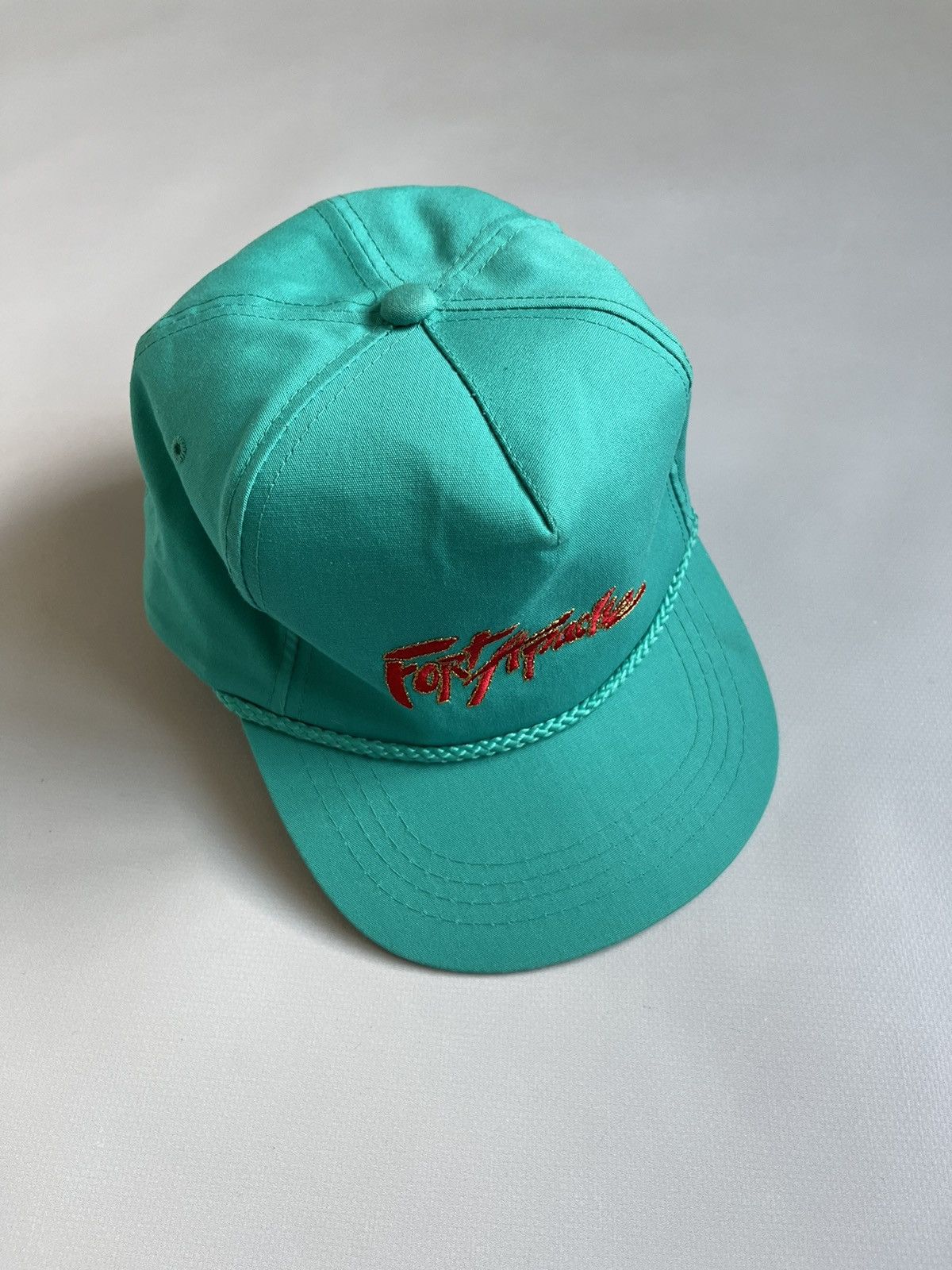 Other Vintage 90s Fort Apache Showcase Yupoong Turquoise Hat Cap Size ONE SIZE - 1 Thumbnail