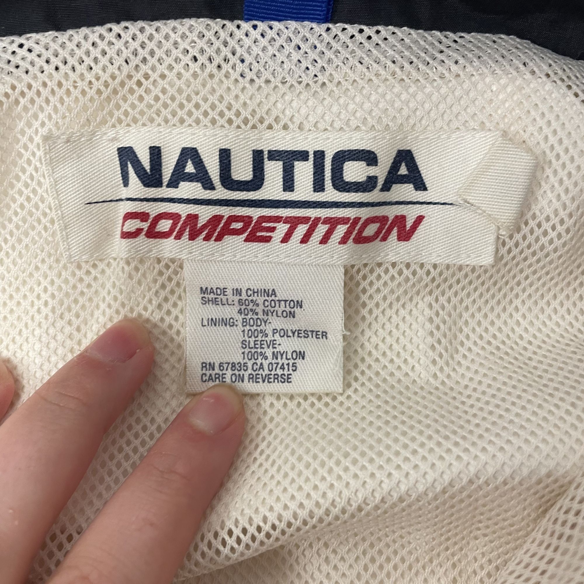 Nautica Vtg Nautica Competition White Blue Sailing Race Windbreaker Size US M / EU 48-50 / 2 - 5 Thumbnail
