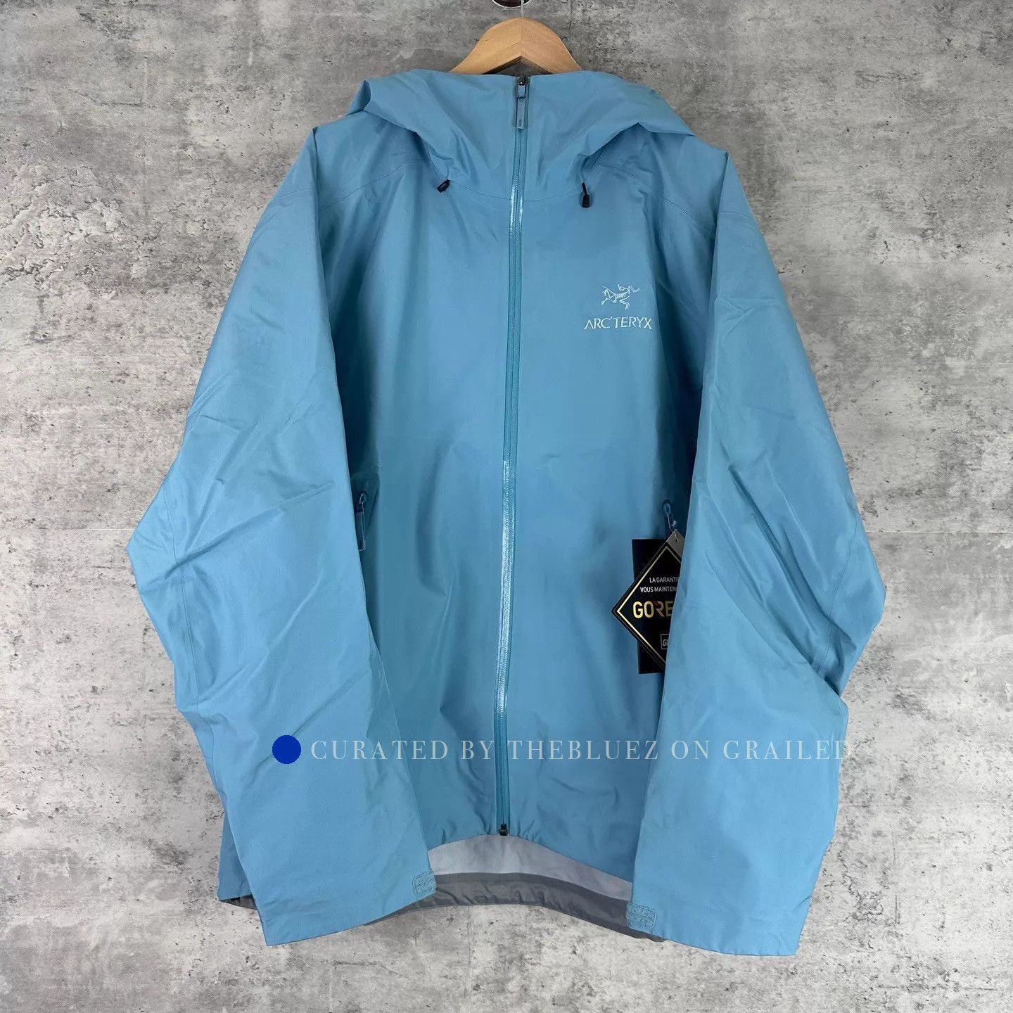 Arc'teryx Blue XL Hooded Raincoat Size US XL / EU 56 / 4 - 1 Thumbnail