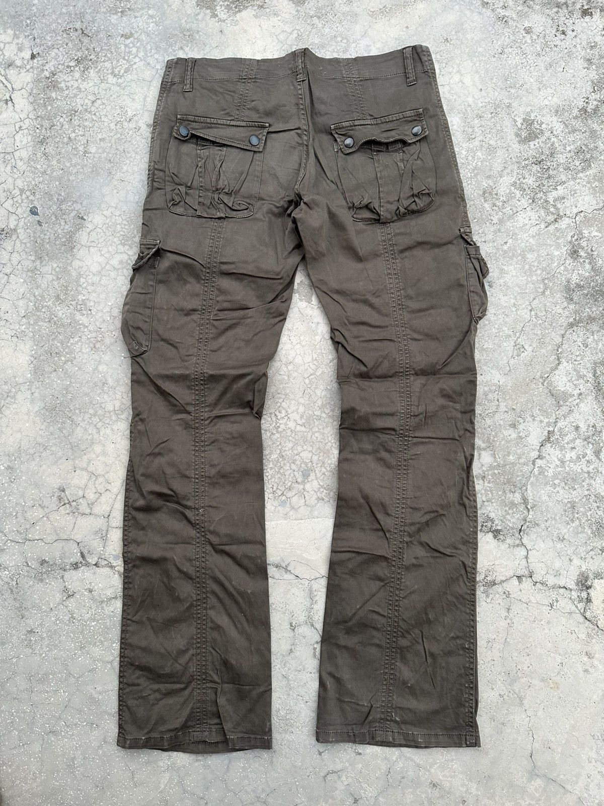Tete Homme Vintage Tete Homme Bondage Cargo Trouser Pants Size US 34 / EU 50 - 2 Thumbnail