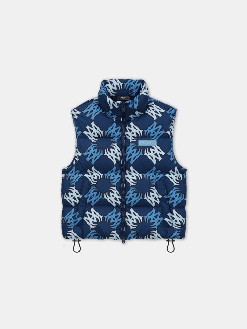 o1orln1125 MA Quad Down Gilet in Multicolor