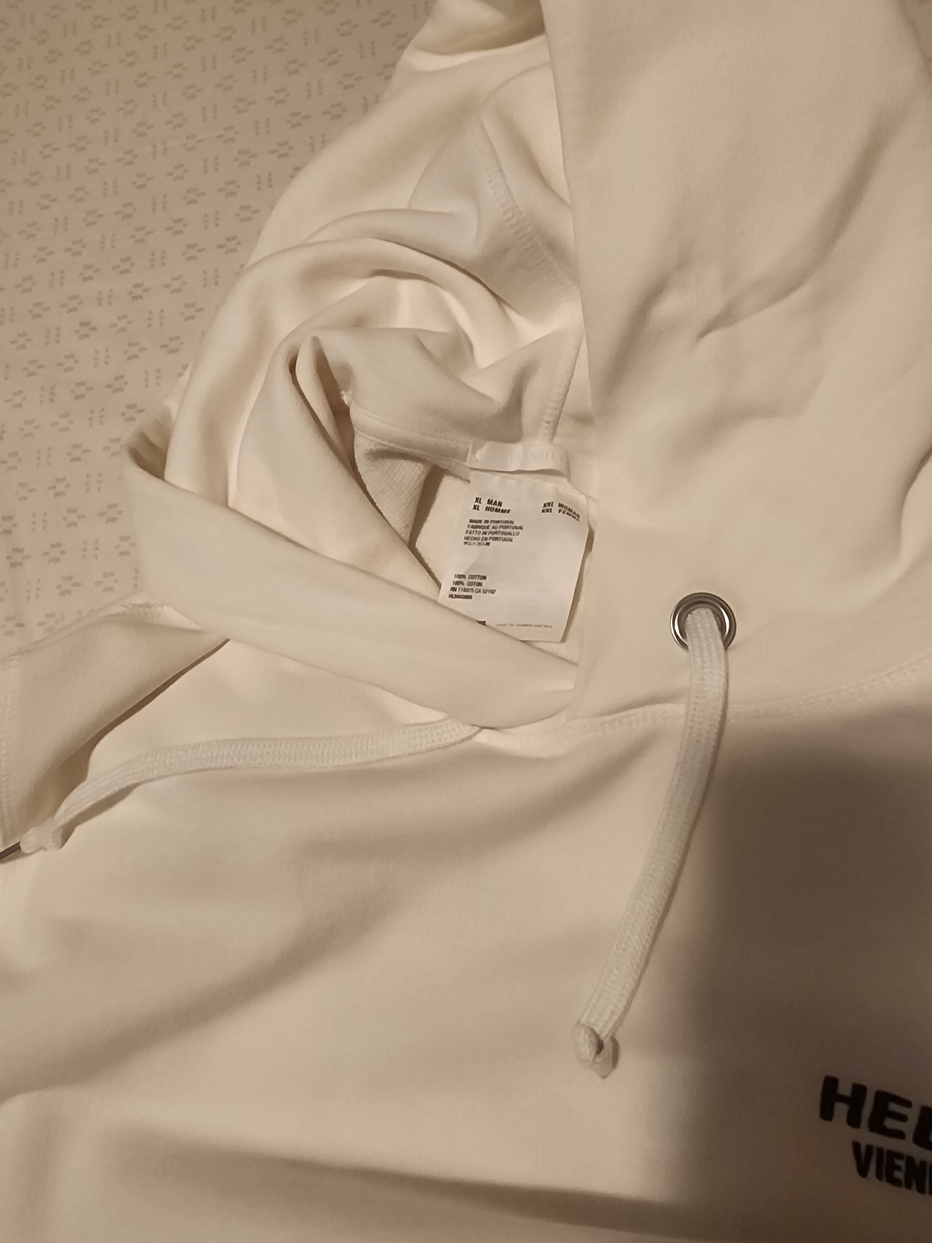 Helmut Lang Helmut Lang Eagle Hoodie Men's XL White Size US XL / EU 56 / 4 - 11 Thumbnail