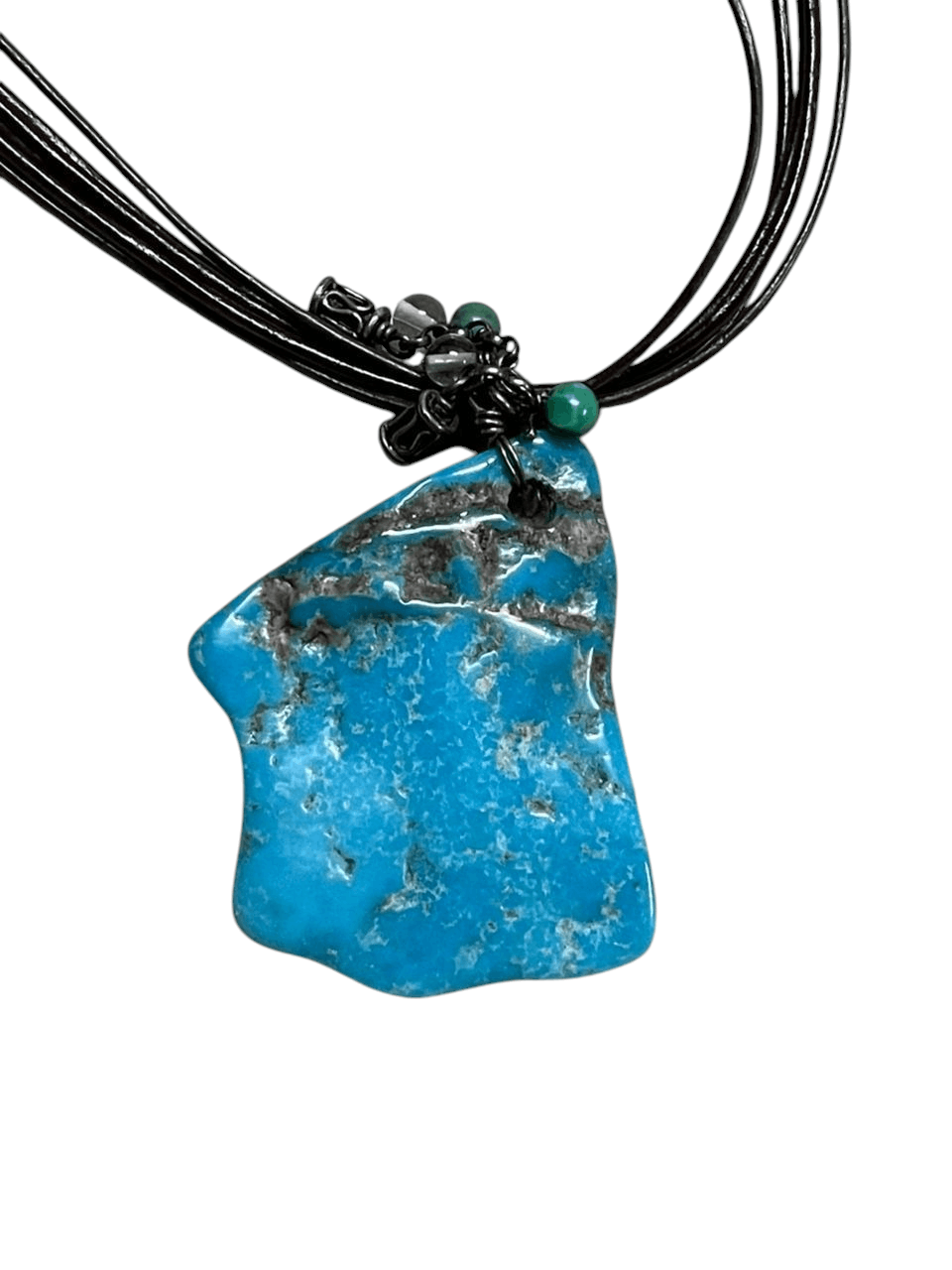 Other Turquoise Pendant with Leather Necklaces Size ONE SIZE - 6 Thumbnail