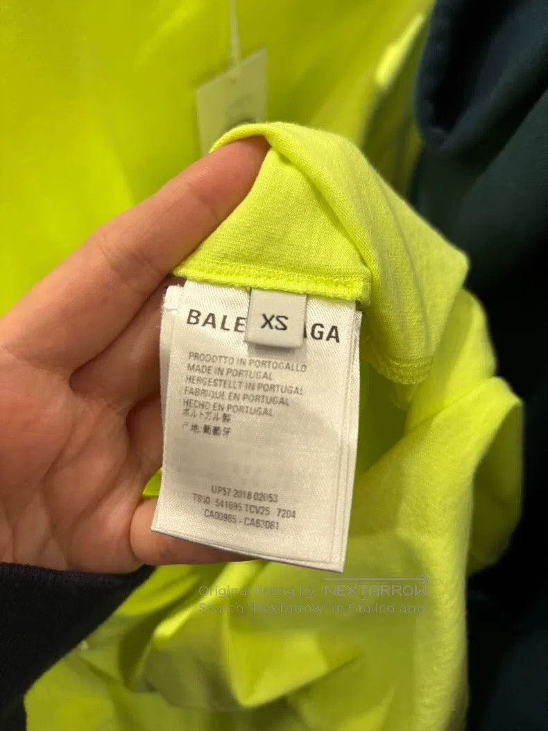 Balenciaga Balenciaga Summer Fluorescent Yellow Short Sleeve T-Shirt Size US XS / EU 42 / 0 - 6 Thumbnail