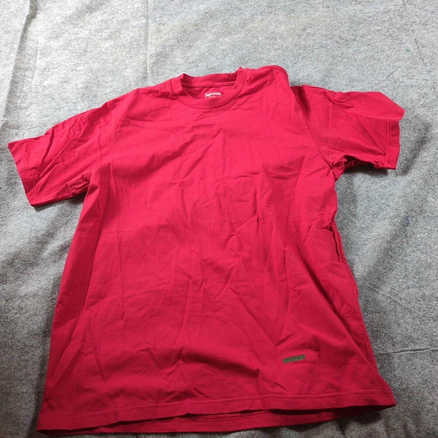 Supreme Supreme S/S T-Shirt Large Red New York Embroidered Size US L / EU 52-54 / 3 - 1 Thumbnail