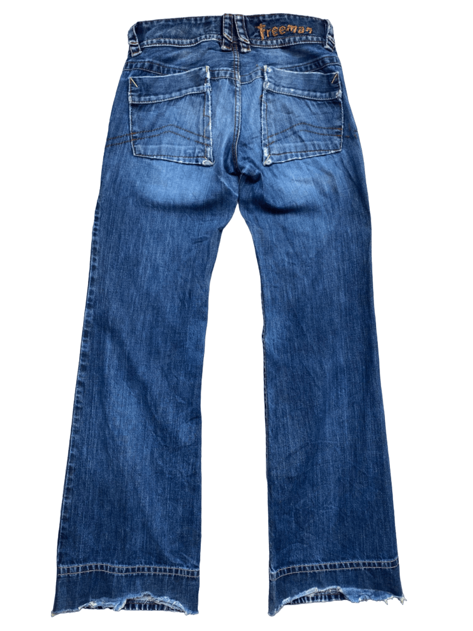 If Six Was Nine × Le Grande Bleu (L.G.B.) Distressed Ripped Freeman Bush Pants Jeans Size US 30 / EU 46 - 2 Thumbnail
