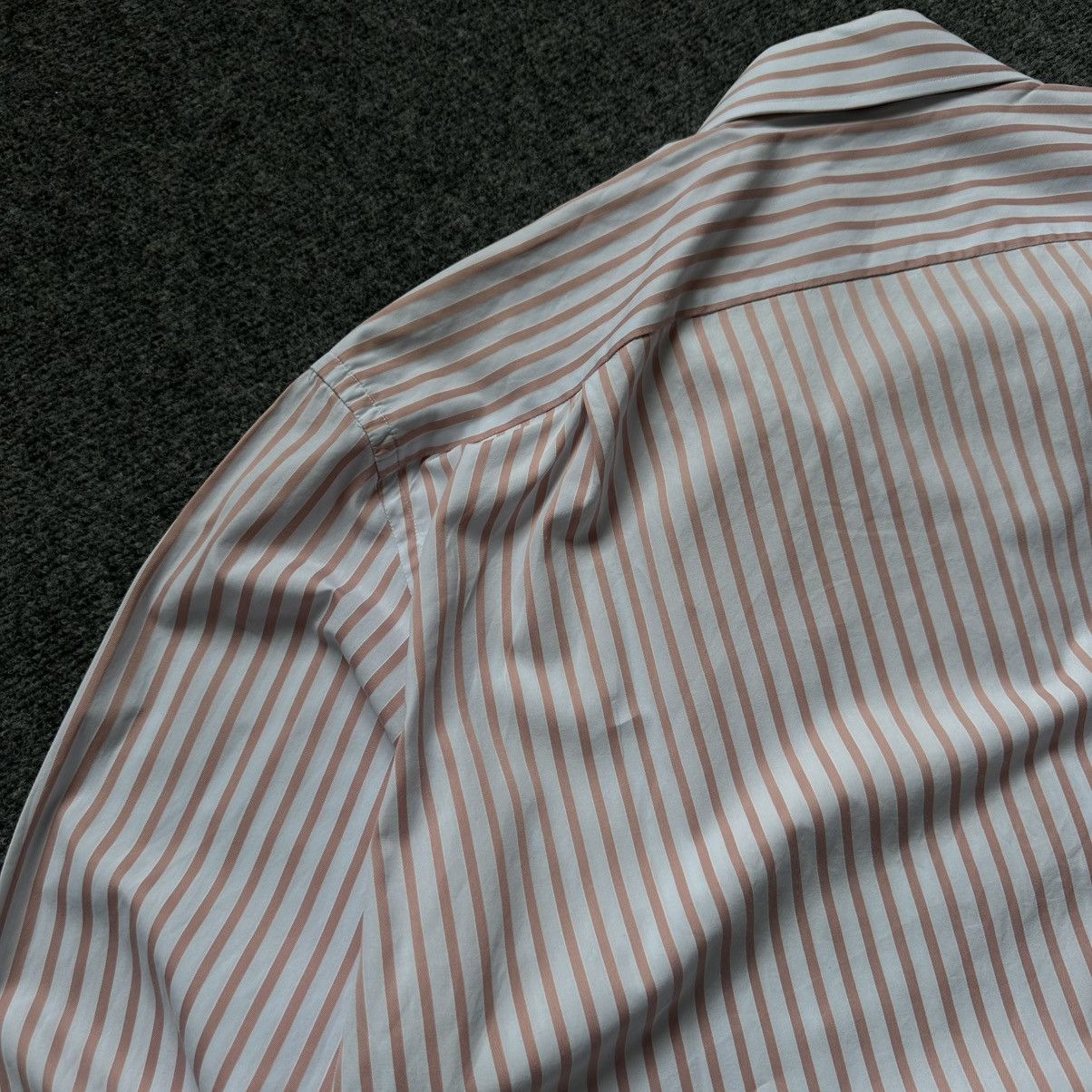 Ermenegildo Zegna Luxury 46/18 Ermenogildo Zegna Stripped Shirt Button Up XXL Size US XL / EU 56 / 4 - 19 Thumbnail