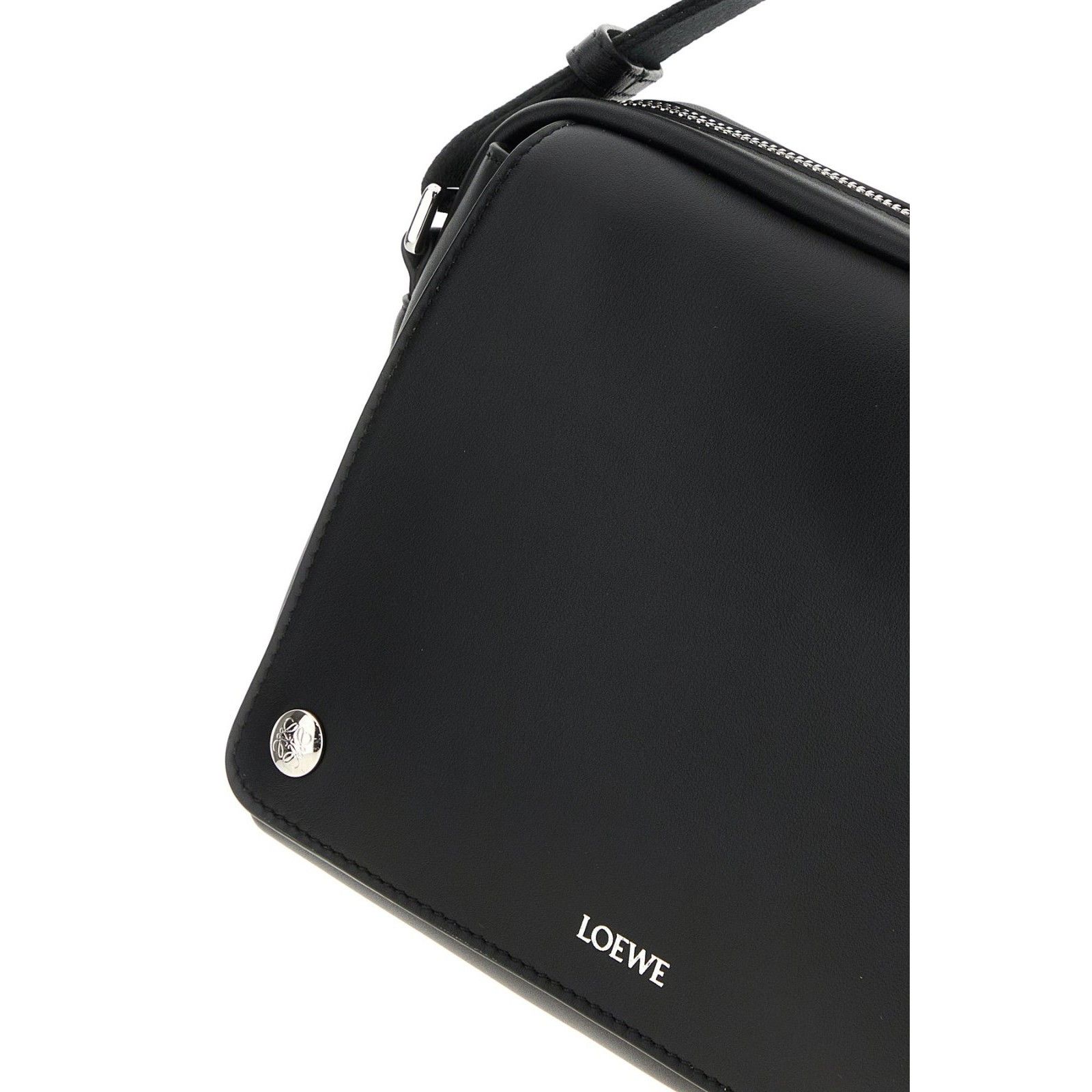Loewe LOEWE Pebble Medium Black Leather Messenger Bag New & Authen Size ONE SIZE - 4 Thumbnail
