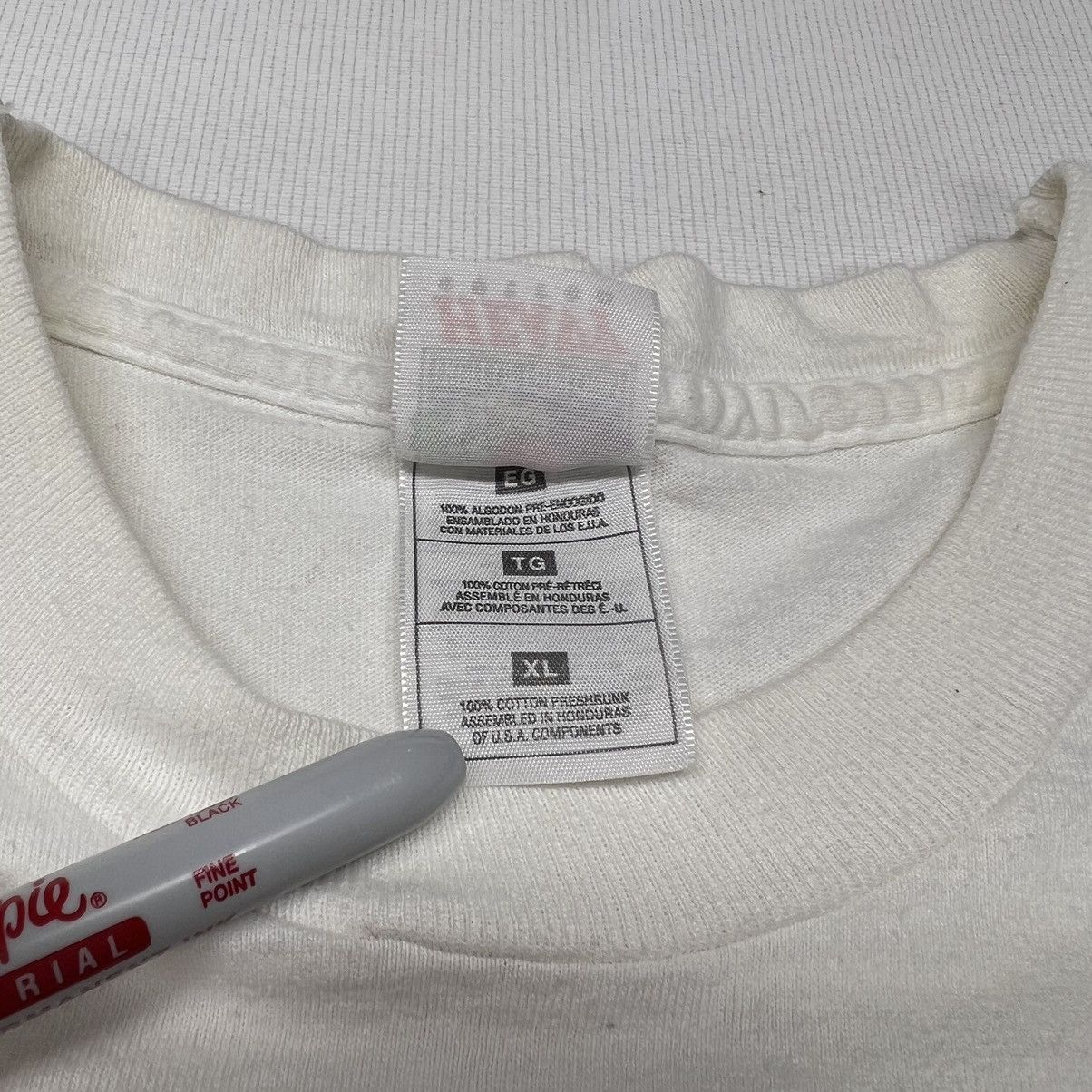 Fruit Of The Loom × Vintage VTG Gerber Baby Tee Shirt White Promo Face Graphic Heavy Size US XL / EU 56 / 4 - 7 Thumbnail