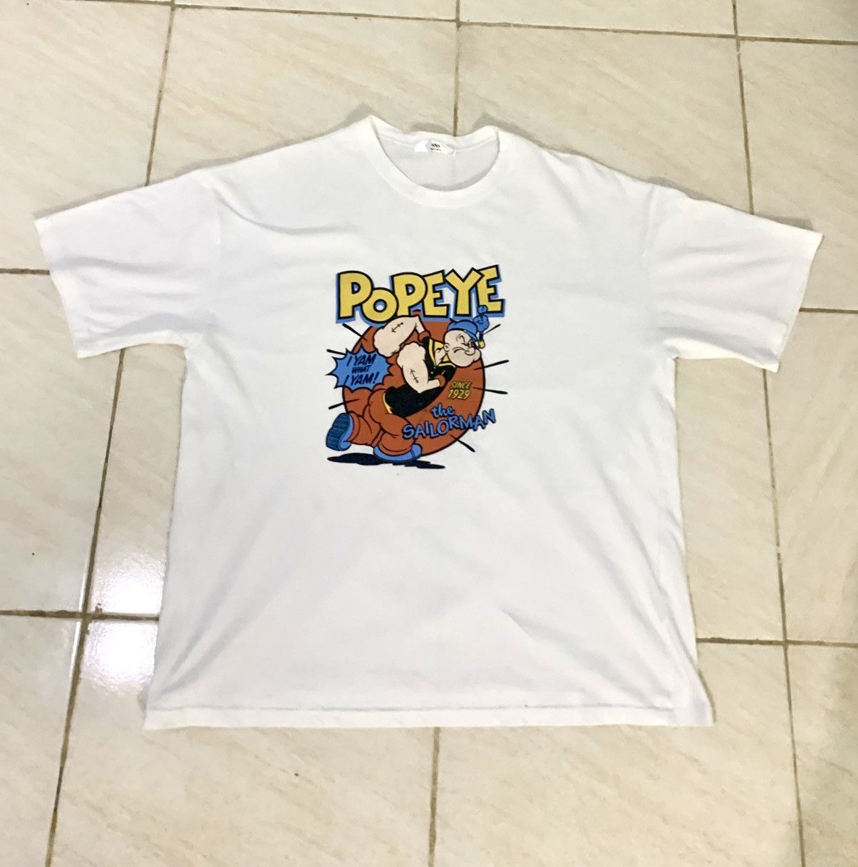 Other Vintage Popeye Graphic T-Shirt SNS Korea – White XL Size US XL / EU 56 / 4 - 1 Thumbnail