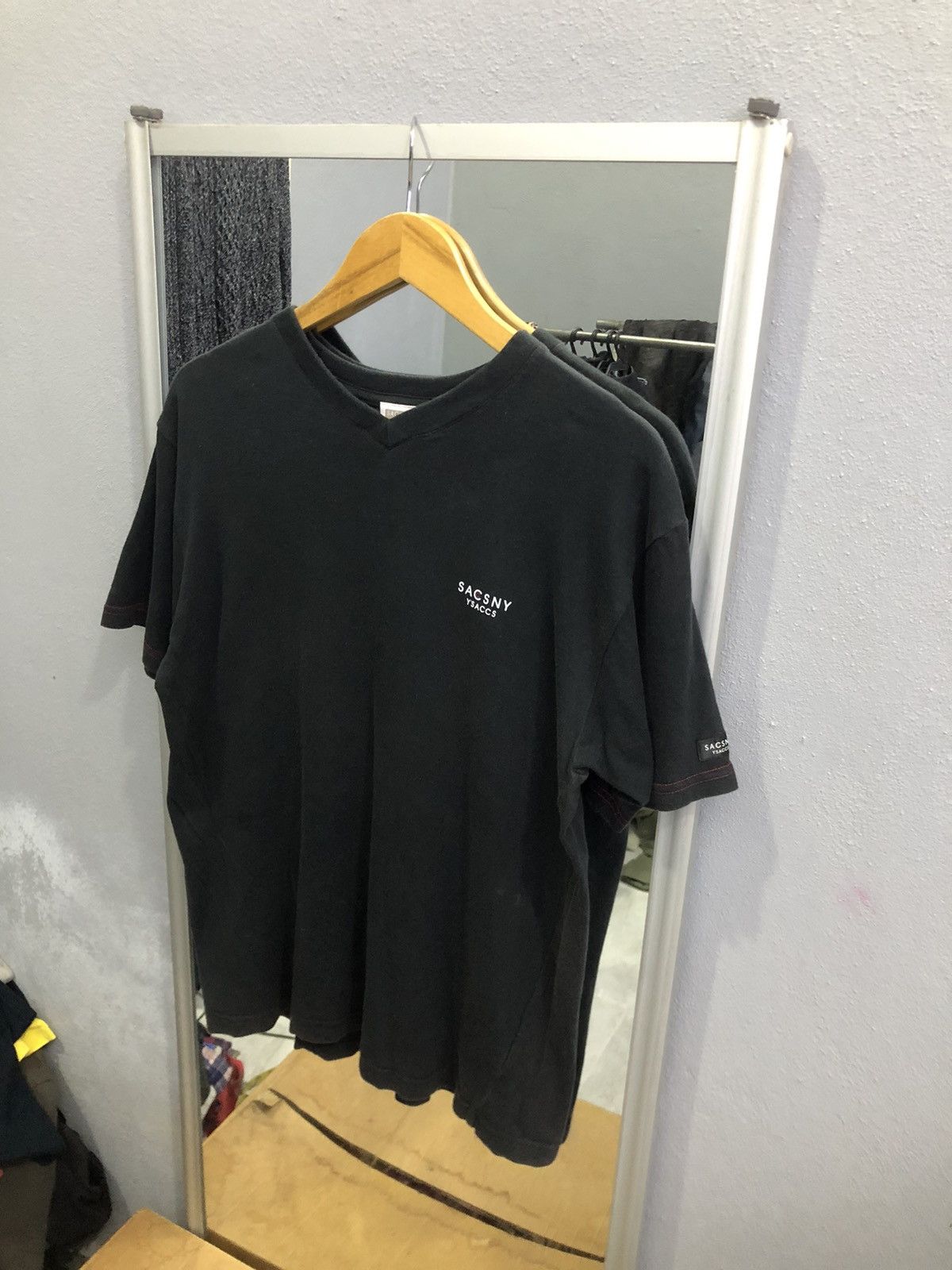 Yohji Yamamoto Yohji Yamamoto SACSNY Y’SACCS Tee Black Size US M / EU 48-50 / 2 - 2 Thumbnail