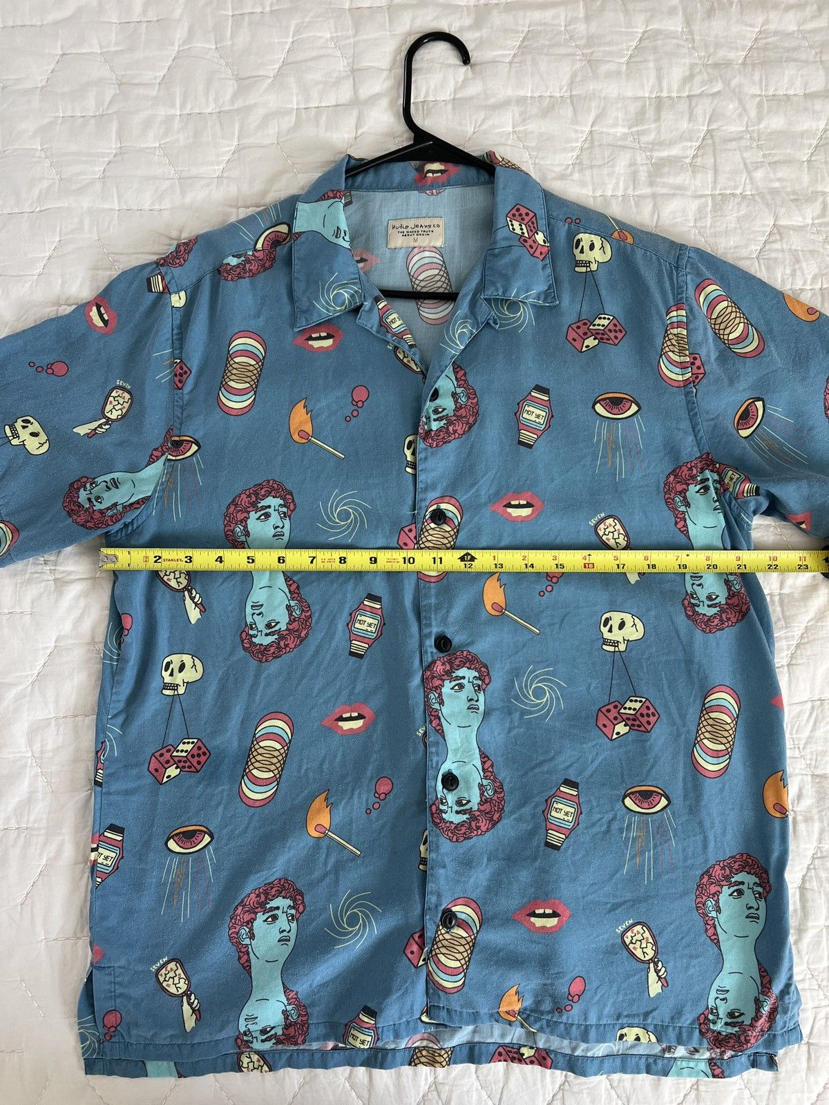 Nudie Jeans Nudie short sleeve button up. Size US M / EU 48-50 / 2 - 8 Thumbnail