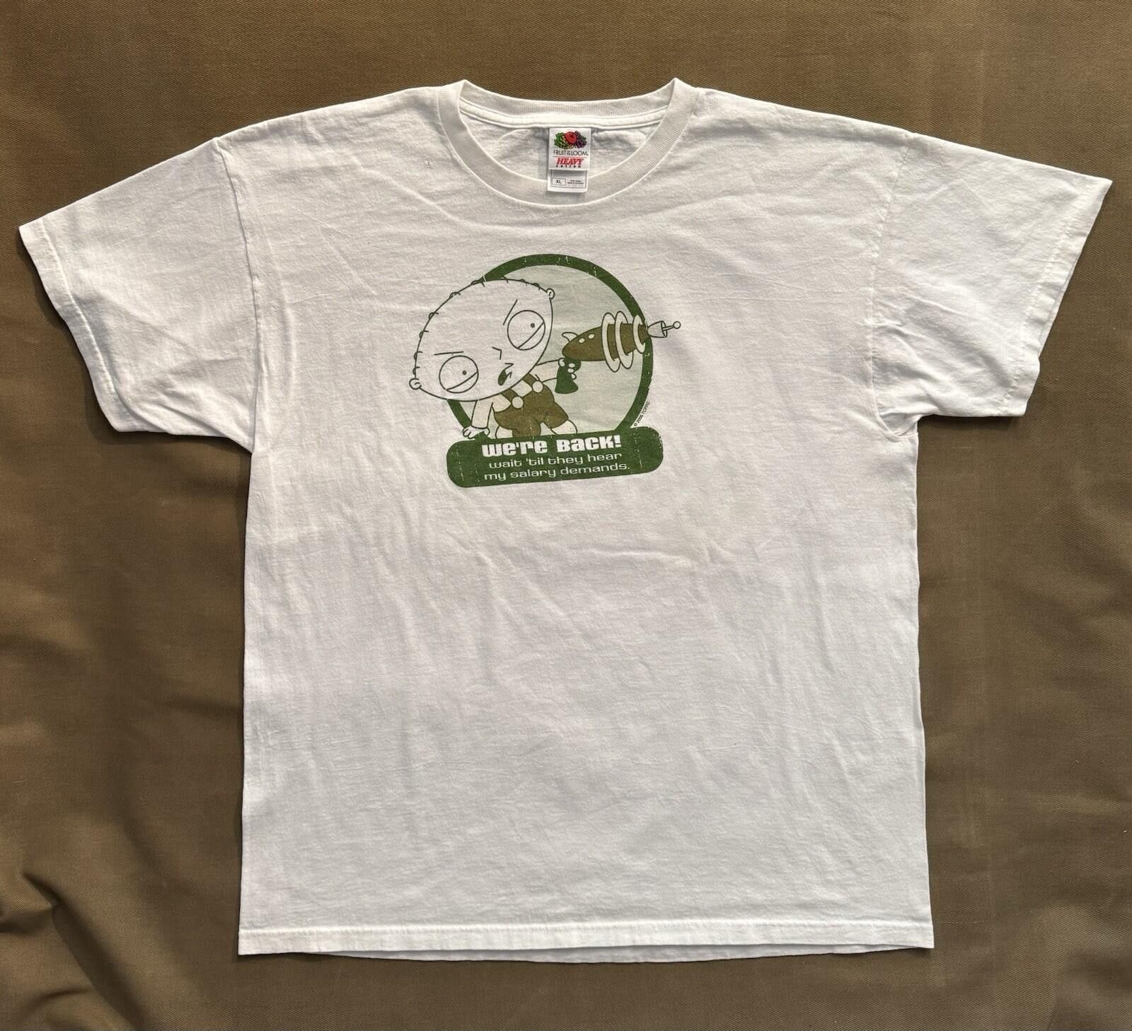 Vintage Vintage Y2K Family Guy Stewie Ray Gun We're Back T-Shirt XL Size ONE SIZE - 1 Thumbnail