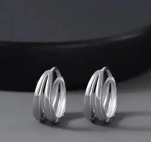 VIBE silver vintage round earrings （1pairs） Size ONE SIZE - 2 Thumbnail