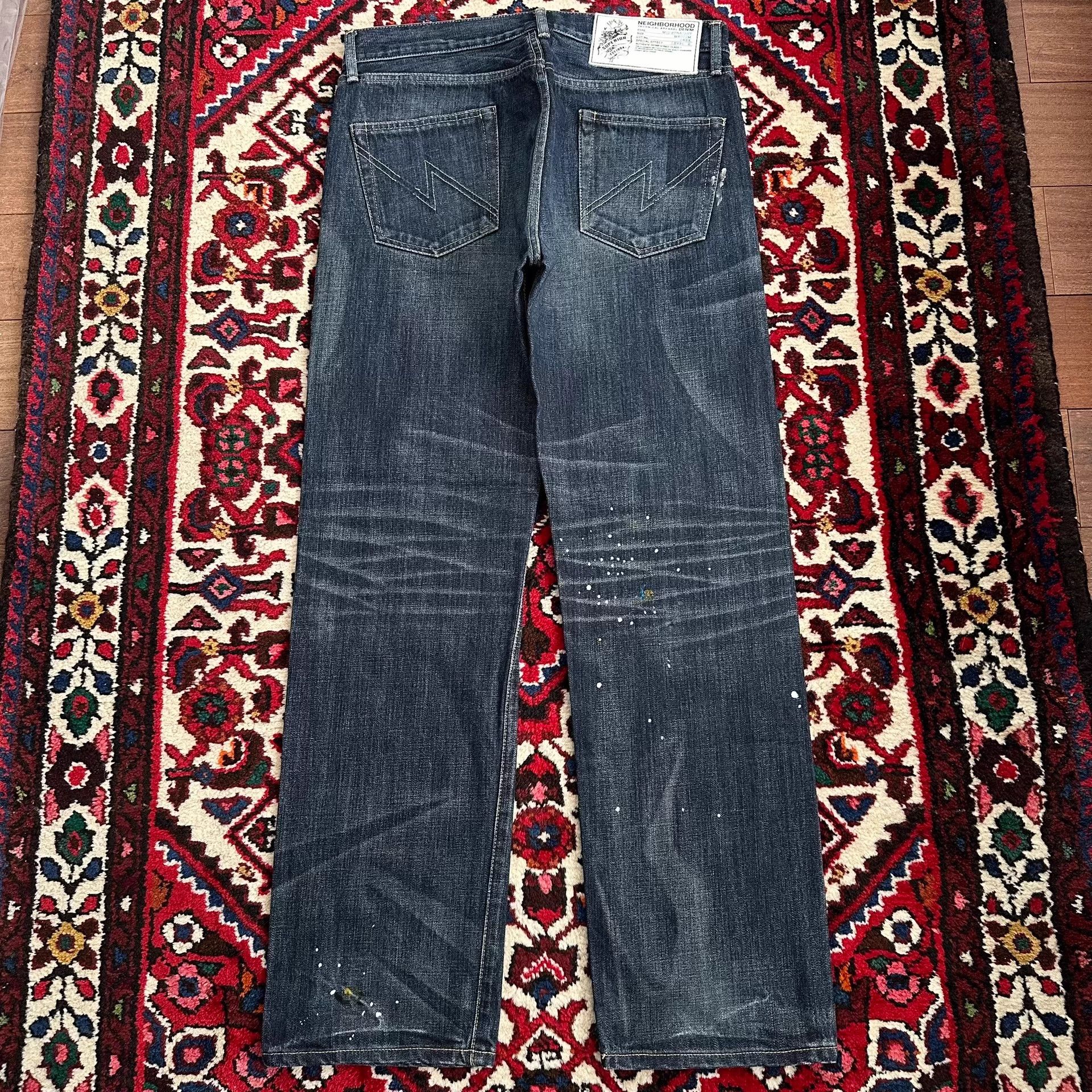 Neighborhood Neighborhood 08ex Smoke Dyed Denim Mid M Size US 33 - 2 Thumbnail