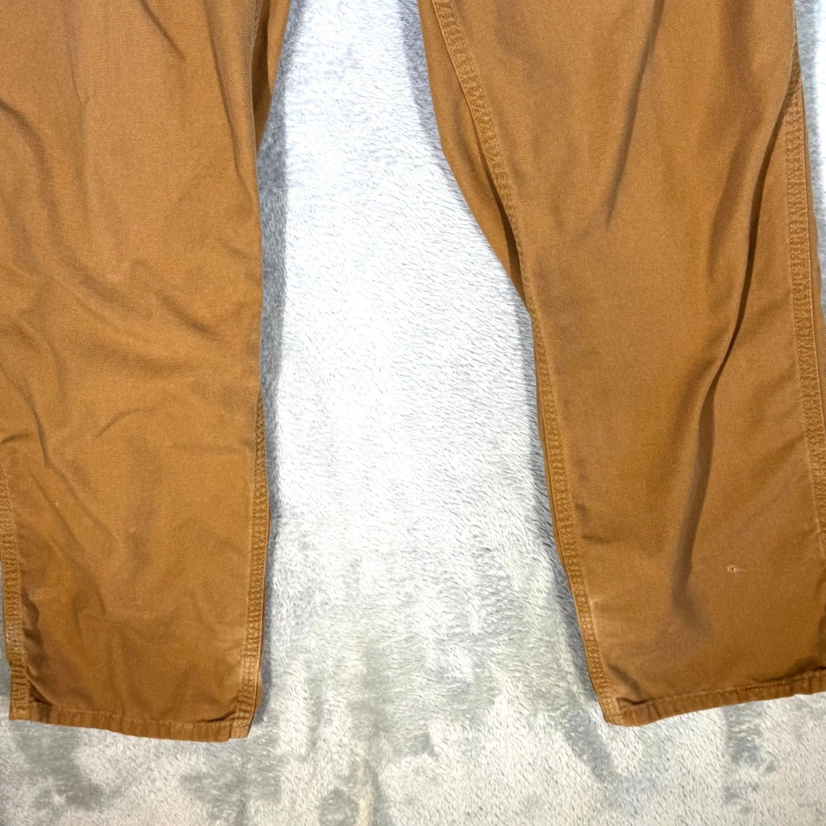 Carhartt VINTAGE Carhartt Carpenter Pants Mens 34x34 Brown Dungaree Fit Workwear Utility Zip Fly Size US 34 / EU 50 - 5 Thumbnail