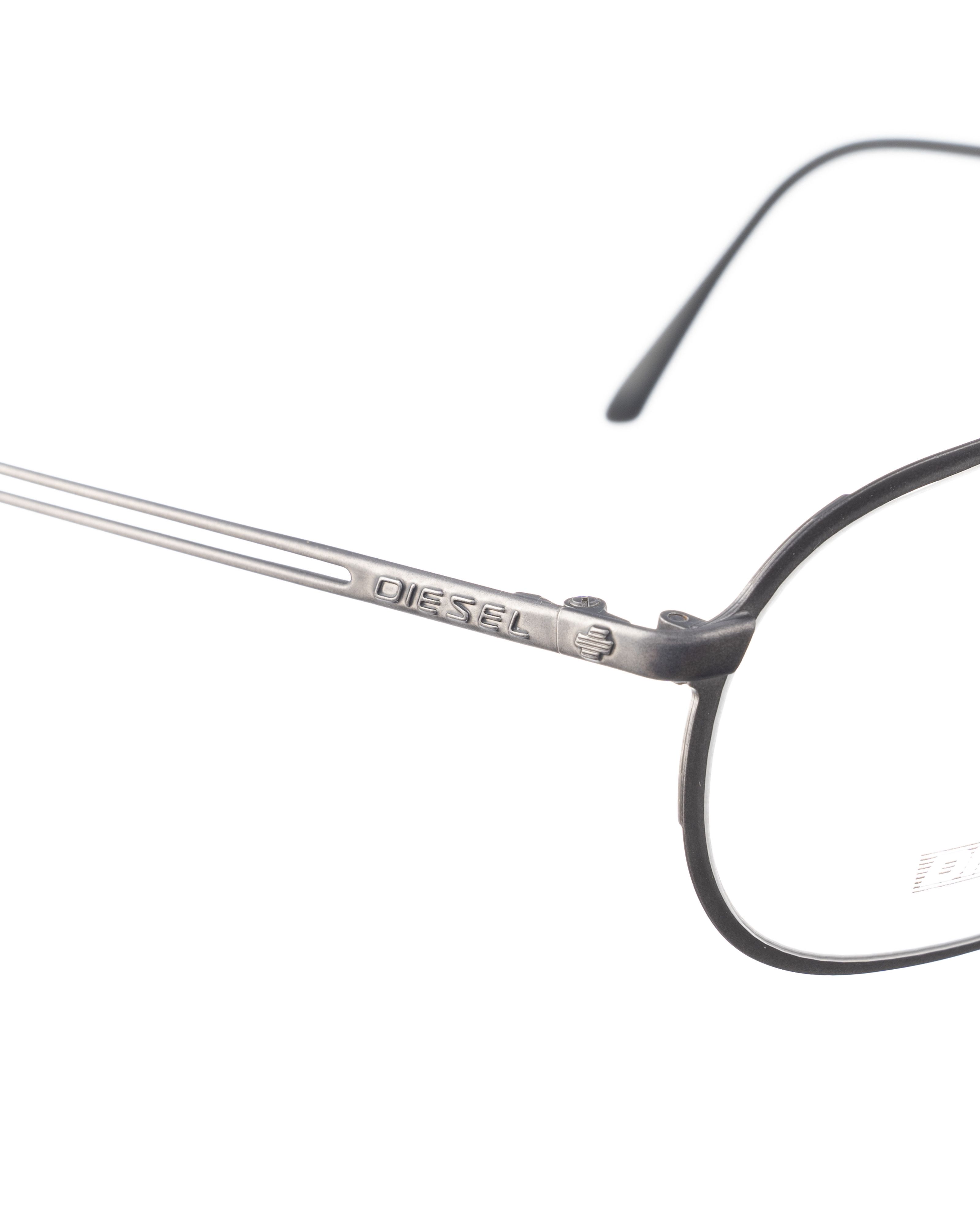 Diesel Diesel 00s Aviator Oversize Metal Dark Grey Glasses Size ONE SIZE - 3 Thumbnail