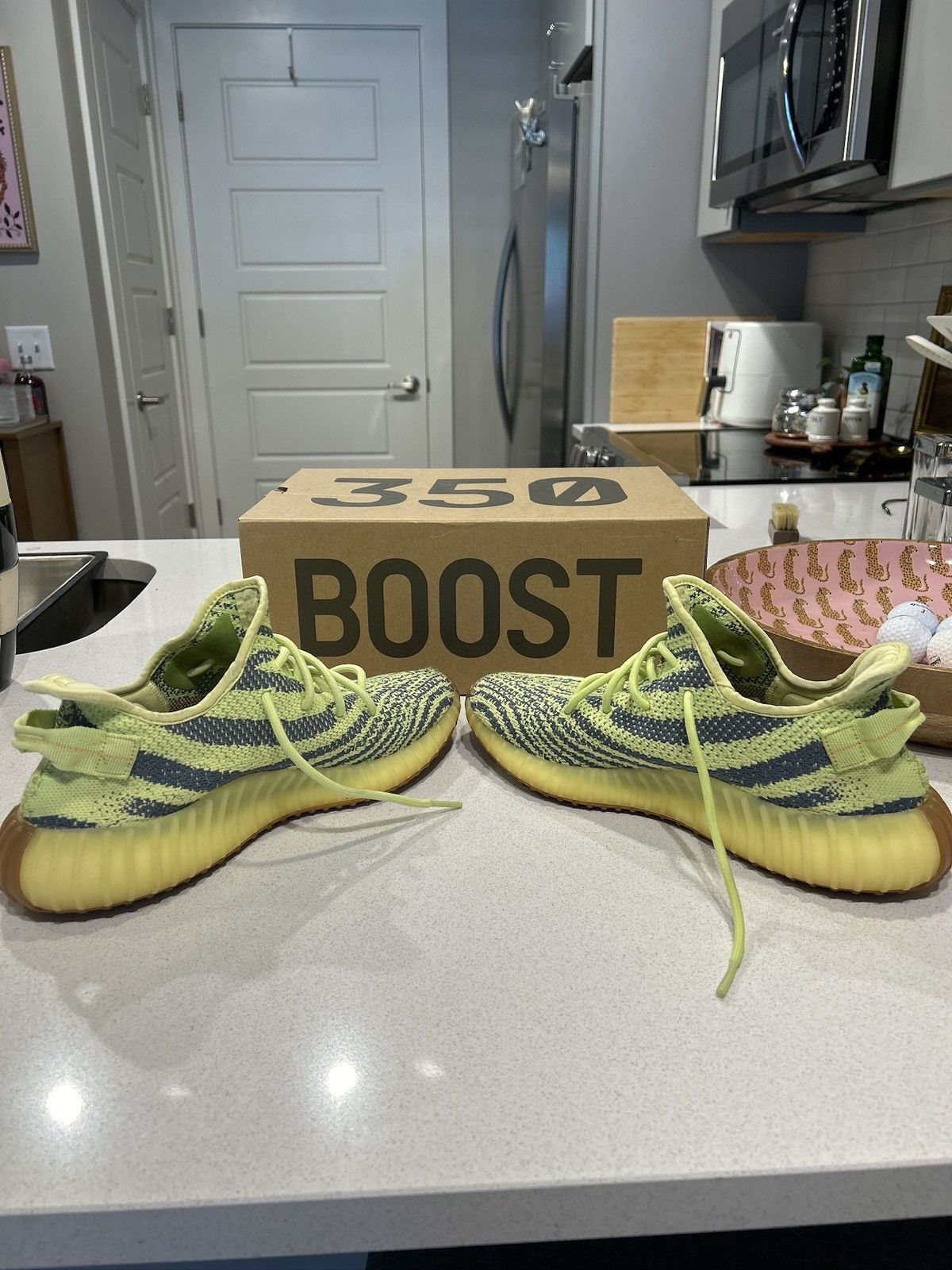 Adidas Yeezy Boost 350 V2 ‘Semi Frozen Yellow’ Size US 11.5 / EU 44-45 - 5 Thumbnail