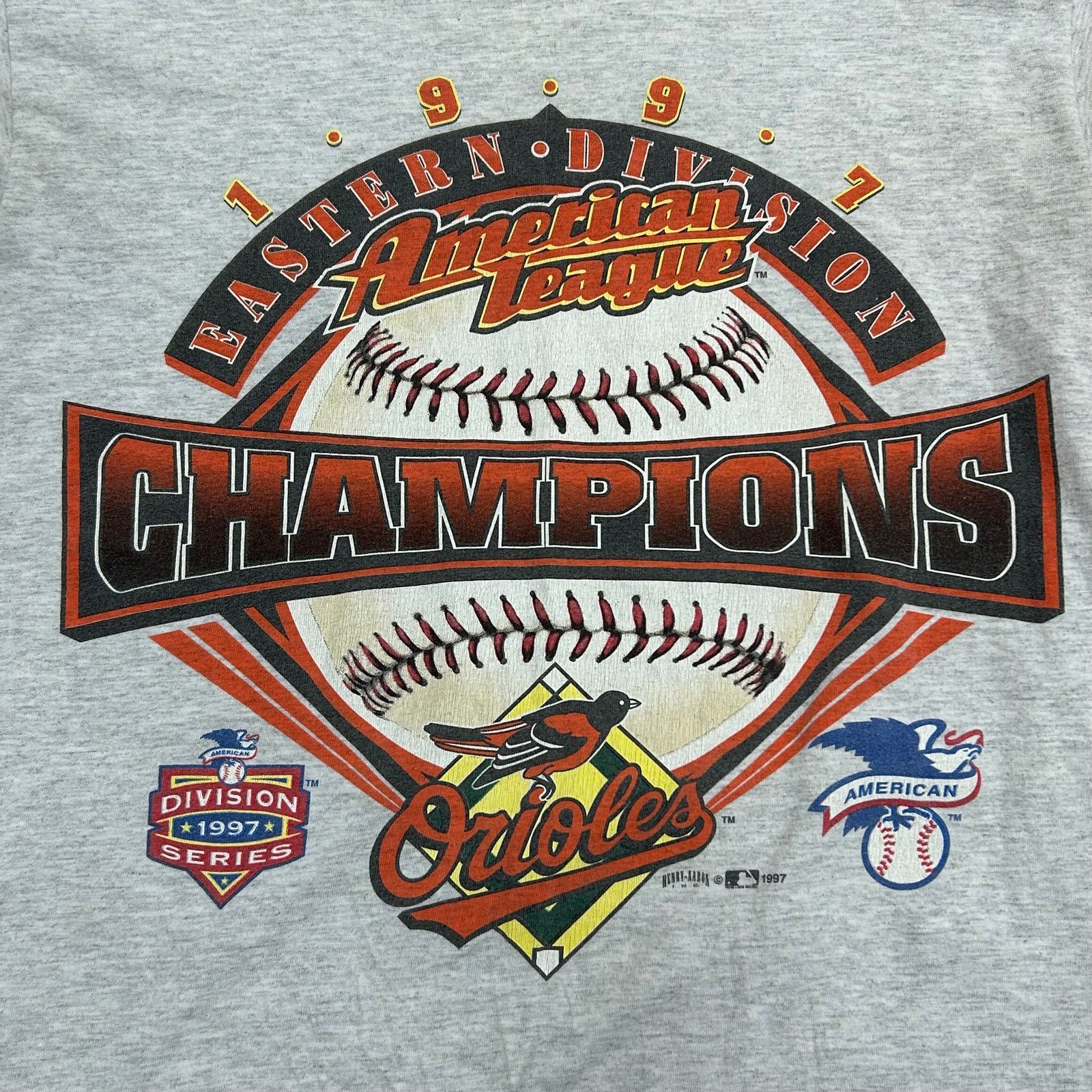 Vintage Vintage 1997 Orioles Champions MLB Tee T Shirt Size Large L Size US L / EU 52-54 / 3 - 2 Thumbnail