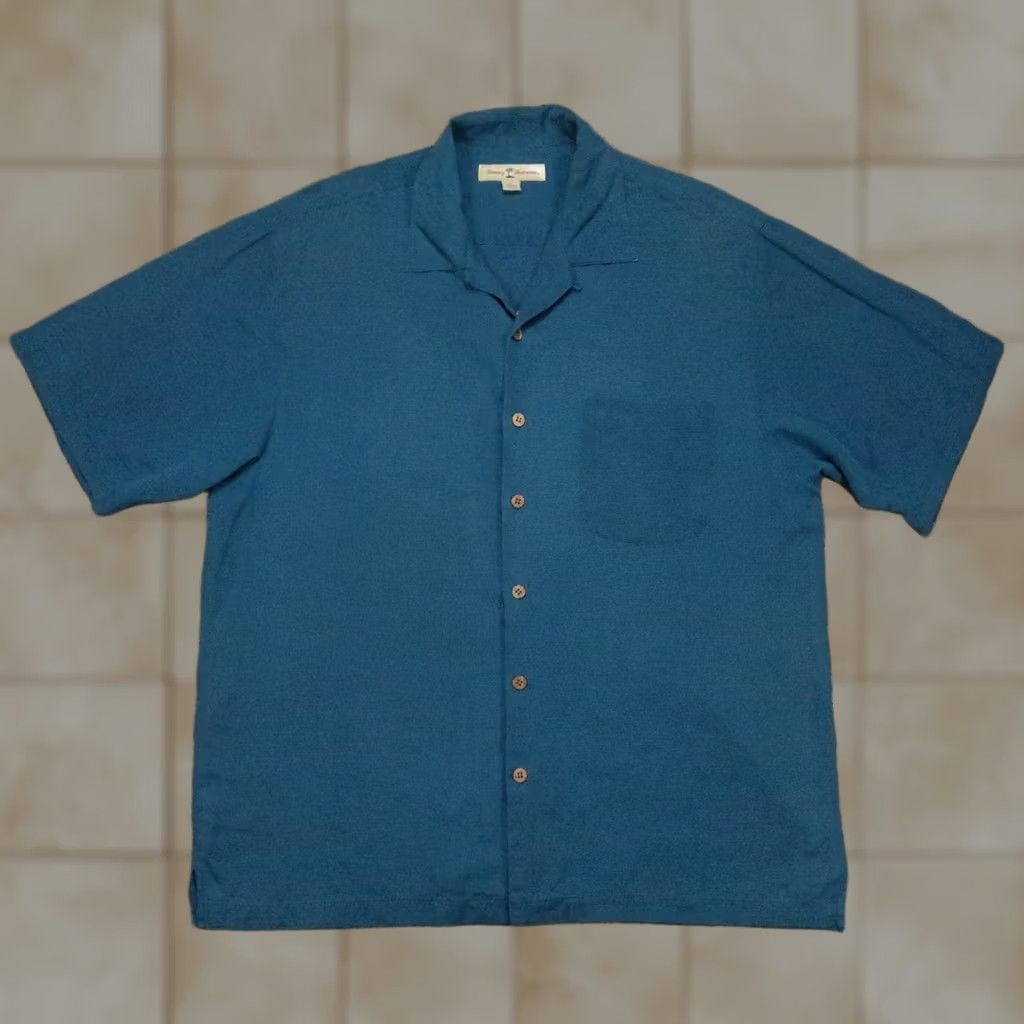 Tommy Bahama VINTAGE Tommy Bahama Shirt Mens XL Blue Silk Designated Driver Embroidery Hawaiian Size US XL / EU 56 / 4 - 1 Thumbnail