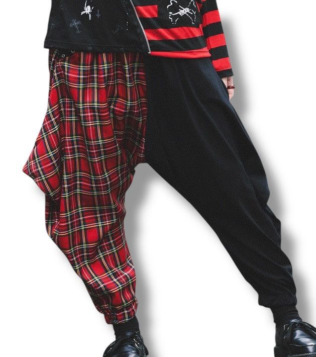 ACDC RAG Tartan & Solid Sarrouel Pants (91)