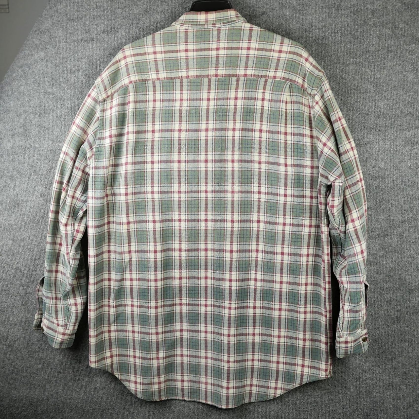 Abercrombie & Fitch Abercrombie & Fitch Shirt Mens L Green Plaid Button-Down Casual Cotton Big Shirt Relaxed Fit Long Sleeve Womens? Mens Size US L / EU 52-54 / 3 - 6 Thumbnail