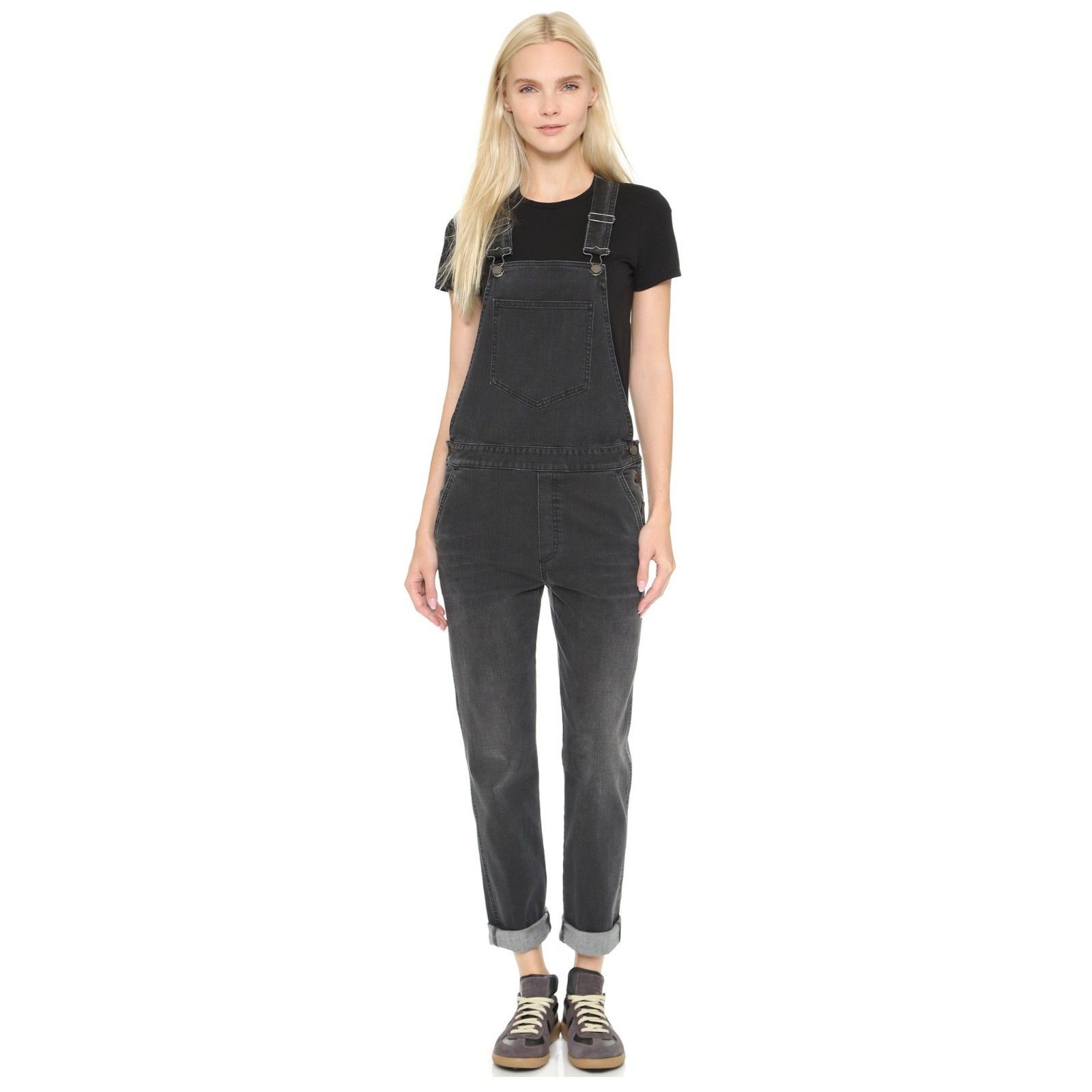 Stella McCartney The Skinny Boyfriend Dungarees Soft Denim Overalls $975 Size 25" / US 0 / IT 36 - 2 Thumbnail