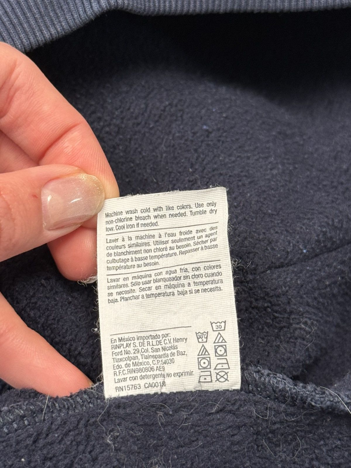 Champion × Supreme Supreme Champion Stacked C navi blue hoodie fw17 Size US L / EU 52-54 / 3 - 8 Thumbnail