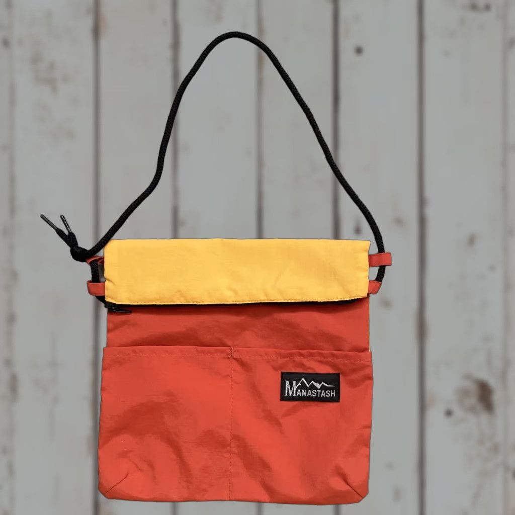 Manastash Manastash Pouch Small Multicolor Outdoor Crossbody Unisex Adults Zip Nylon Bag Travel Japan 90s (if applicable) Size ONE SIZE - 1 Thumbnail