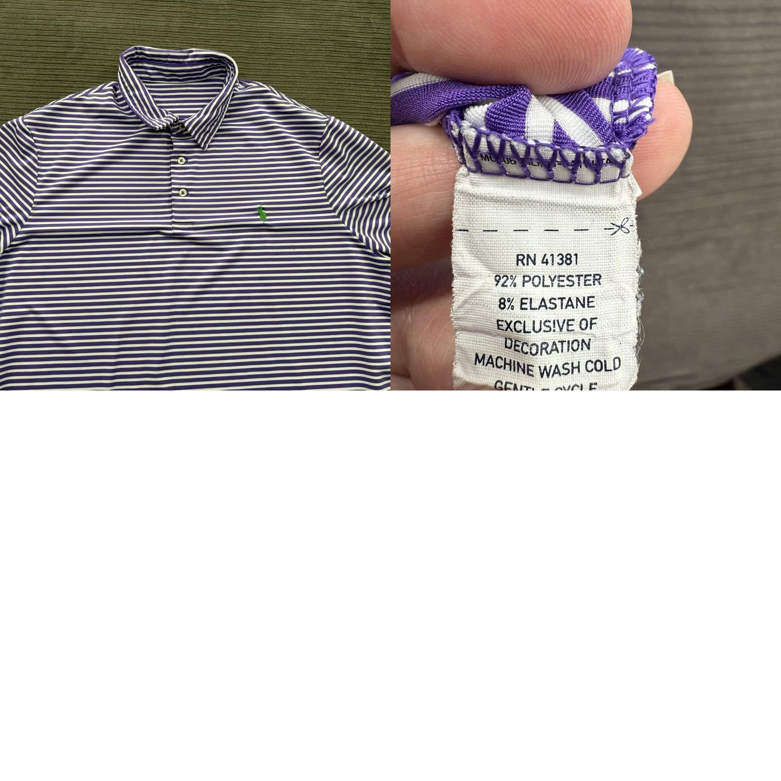 Ralph Lauren Ralph Lauren Performance Polo Shirt Men XL Multicolor Striped Short Sleeve Golf Polo Shirt Adidas? Size US XL / EU 56 / 4 - 8 Thumbnail
