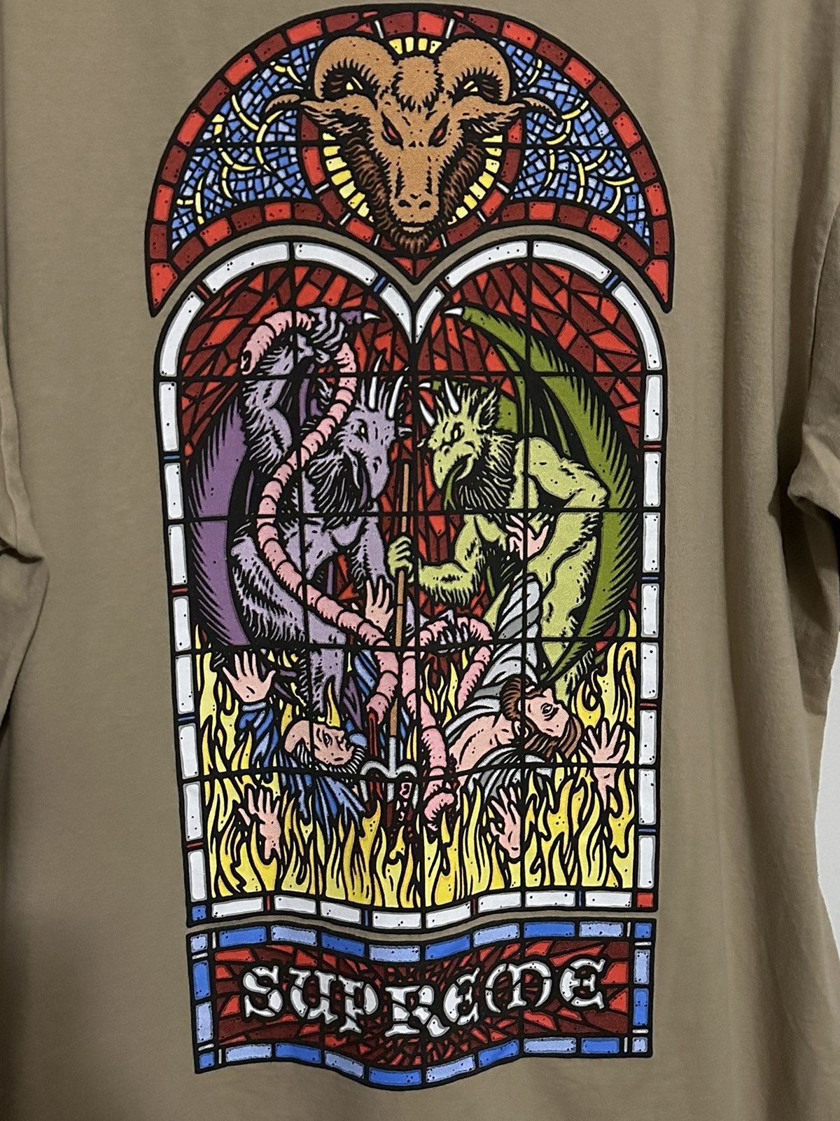 Supreme Supreme Worship Tee Size US XL / EU 56 / 4 - 2 Thumbnail