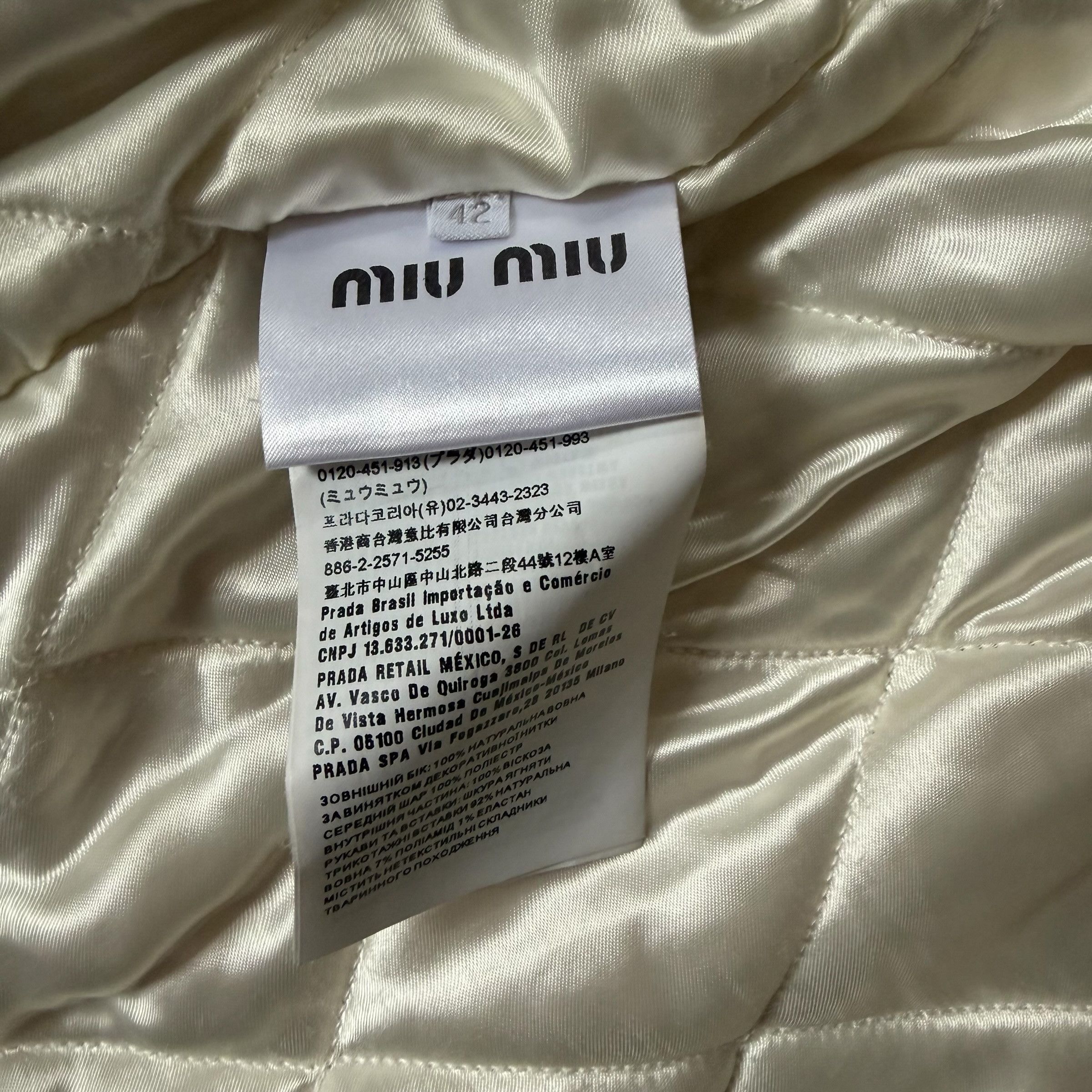Miu Miu MIU MIU VARSITY JACKET Size M / US 6-8 / IT 42-44 - 8 Thumbnail