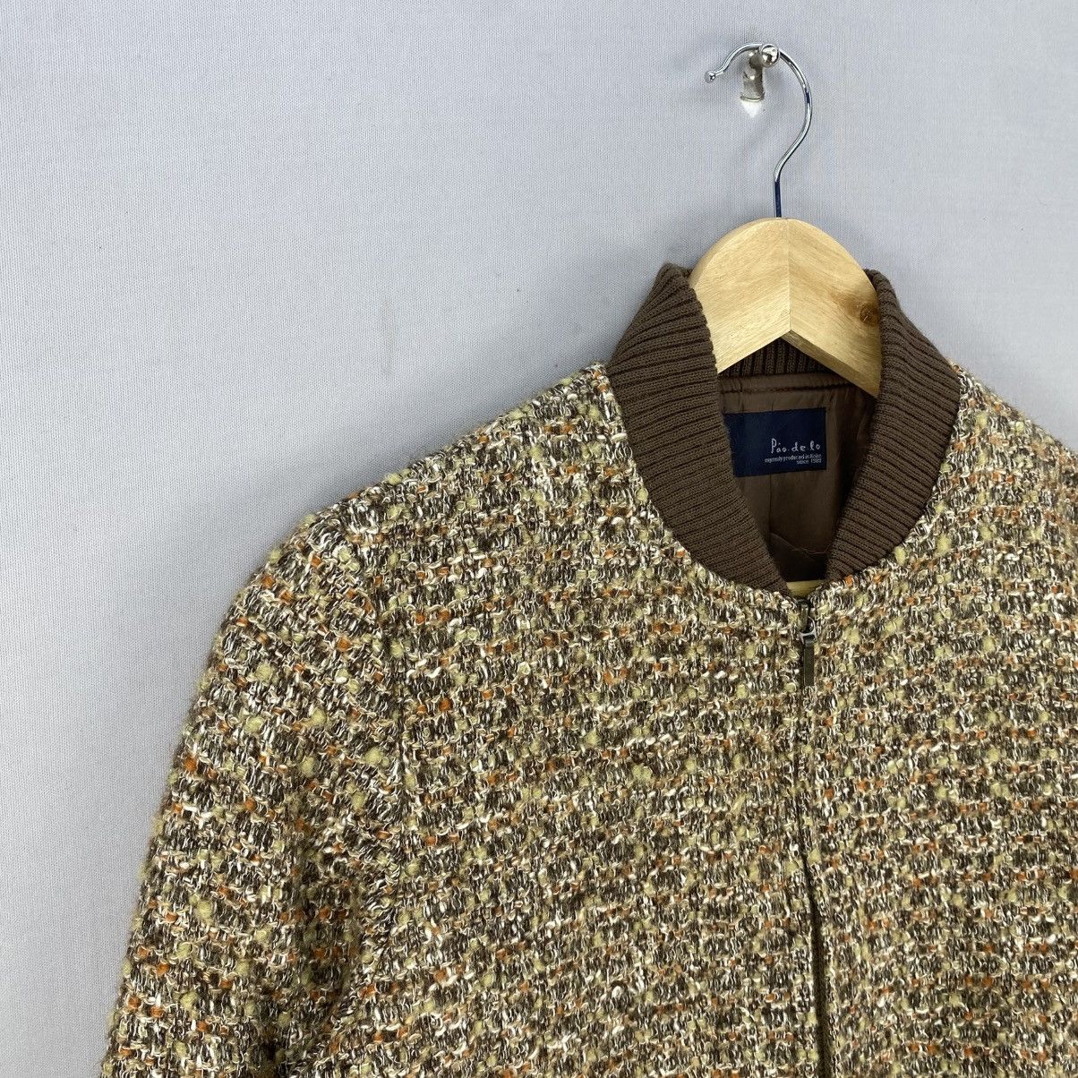 Aran Isles Knitwear Vintage Y2k Knitwear Bomber Jacket By Paodelo Size XXS / US 00 / IT 34 - 2 Thumbnail