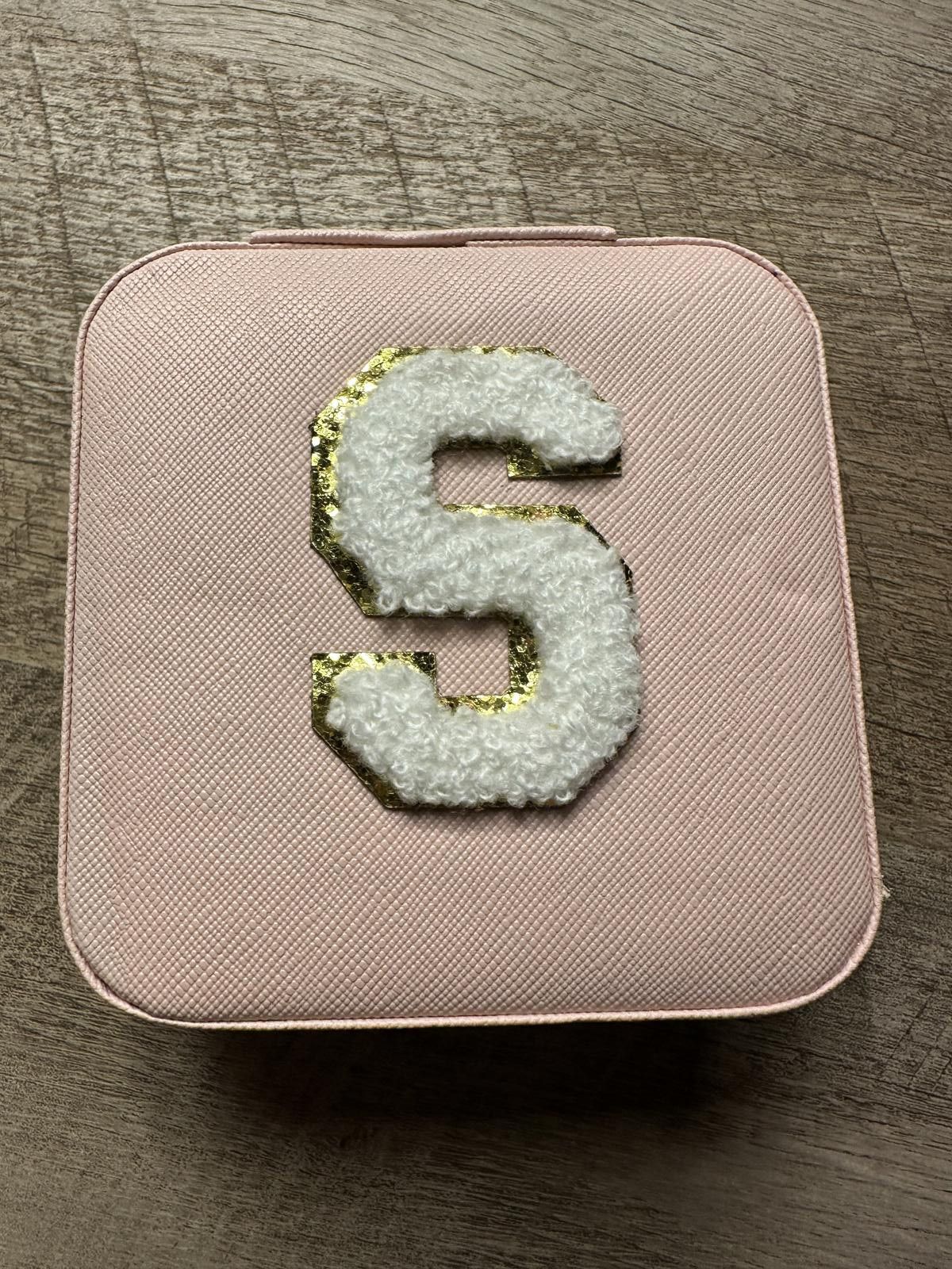 Unknown London Pink Jewelry Box with Mirror and Initial 'S' Size ONE SIZE - 3 Thumbnail