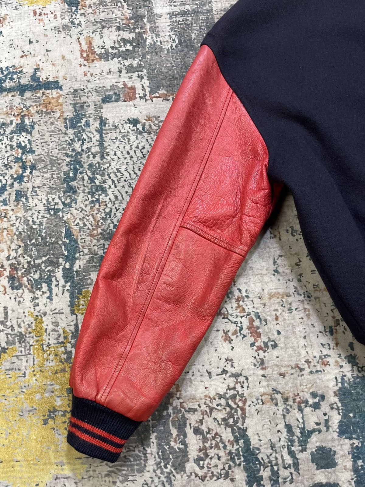 Macbeth Vtg 90s Macbeth Leather Sleeve Patch Logo Varsity Jacket Size US M / EU 48-50 / 2 - 10 Thumbnail