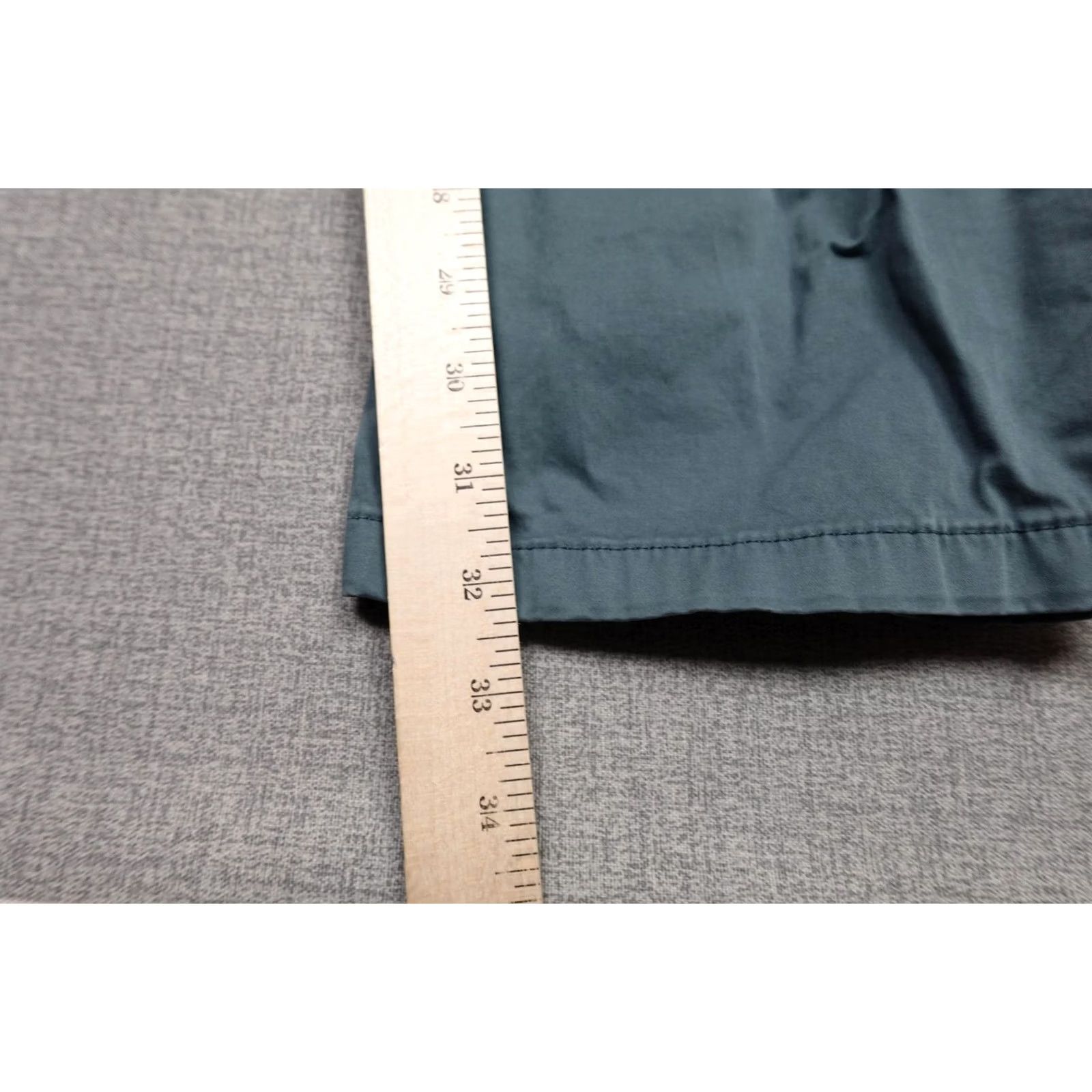 Vintage 32 Bar Blues Mens Chino Pants Regular 40x32 Green Casual Lightweight Stretch Pockets Zip Front Flat Front Vintage No Size US 40 / EU 56 - 4 Thumbnail