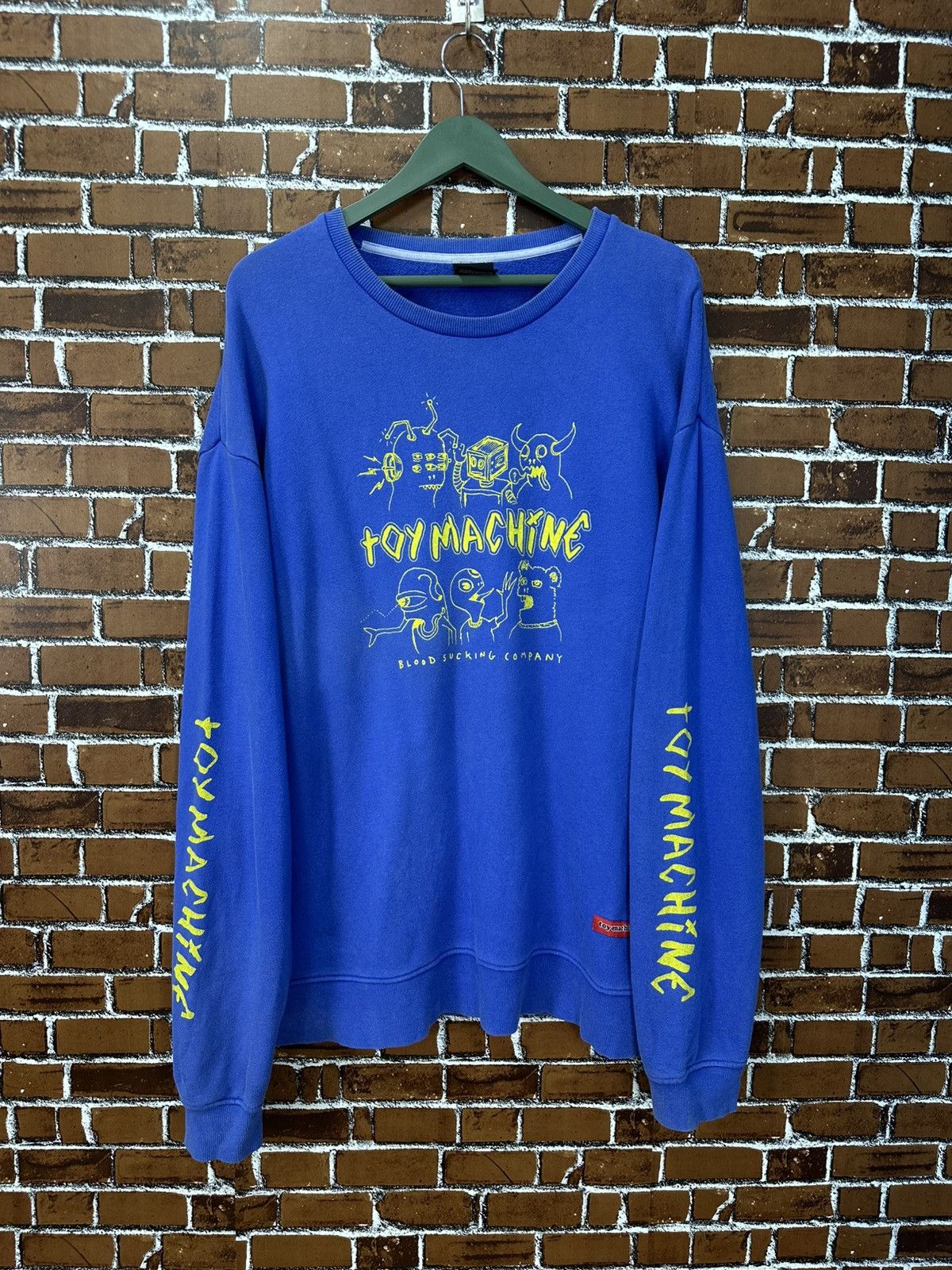 Toy Machine Vintage Skate Toy Machine Crewneck Sweatshirt Z358 Size US XL / EU 56 / 4 - 1 Thumbnail