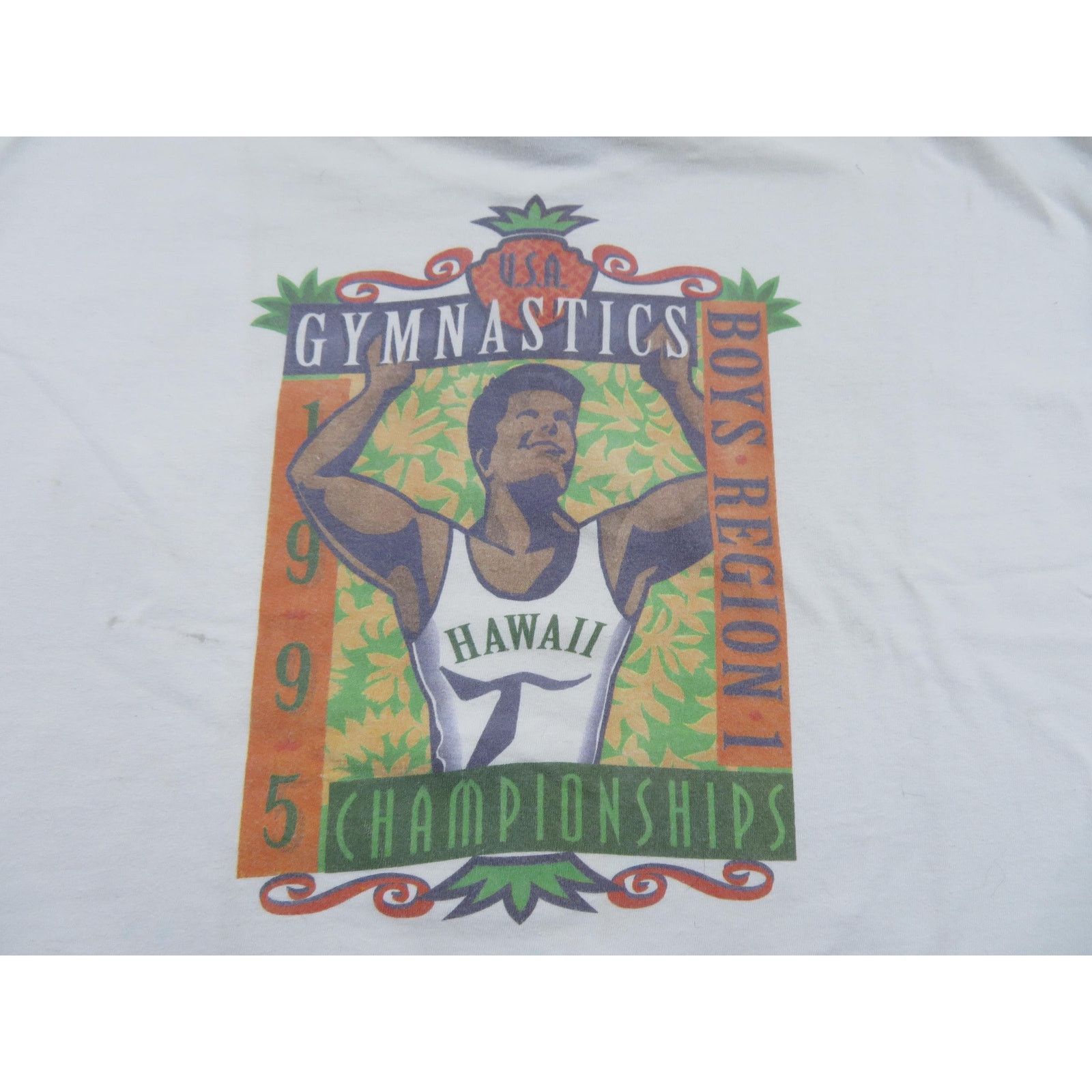 Hanes USA Gymnastics Championship 1995 T-Shirt Double-Sided Sz XL Size US XL / EU 56 / 4 - 2 Thumbnail
