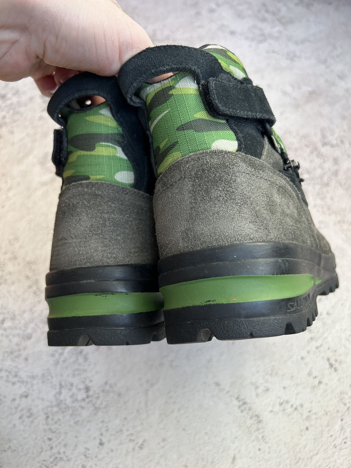 Salomon × Vintage 2008 Salomon Adventure 7 Camo Suede Hi- Top Boots Size US 9 / EU 42 - 10 Thumbnail