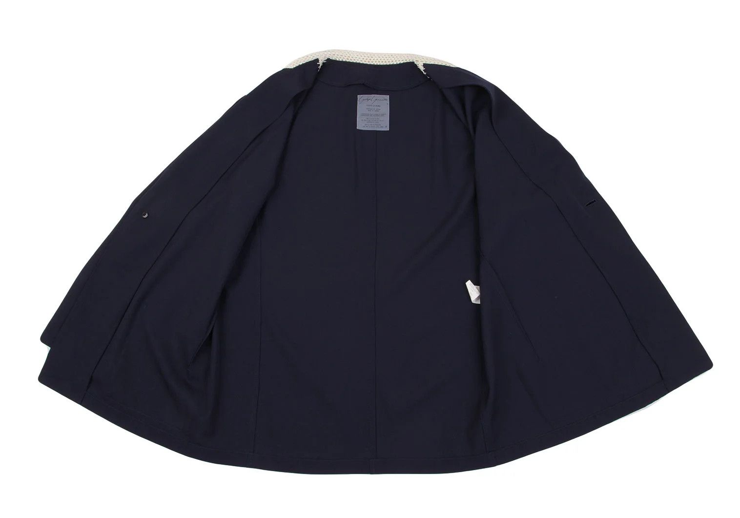 Yohji Yamamoto Yohji Yamamoto Crochet Wool Gabardine Jacket Size US M / EU 48-50 / 2 - 11 Thumbnail