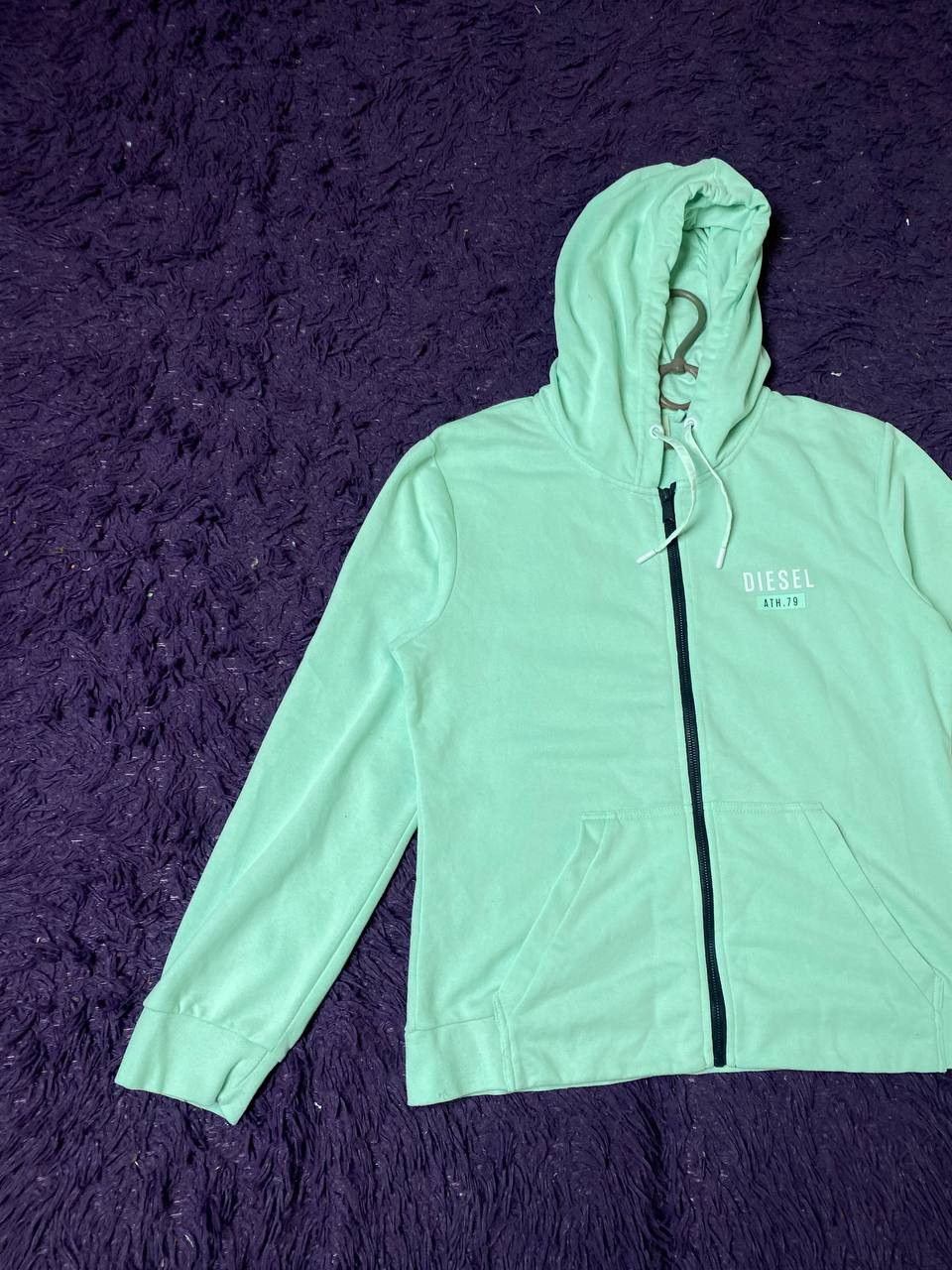 Diesel Zip Hoodie Print DIESEL Streetwear Y2K Size L / US 10 / IT 46 - 2 Thumbnail