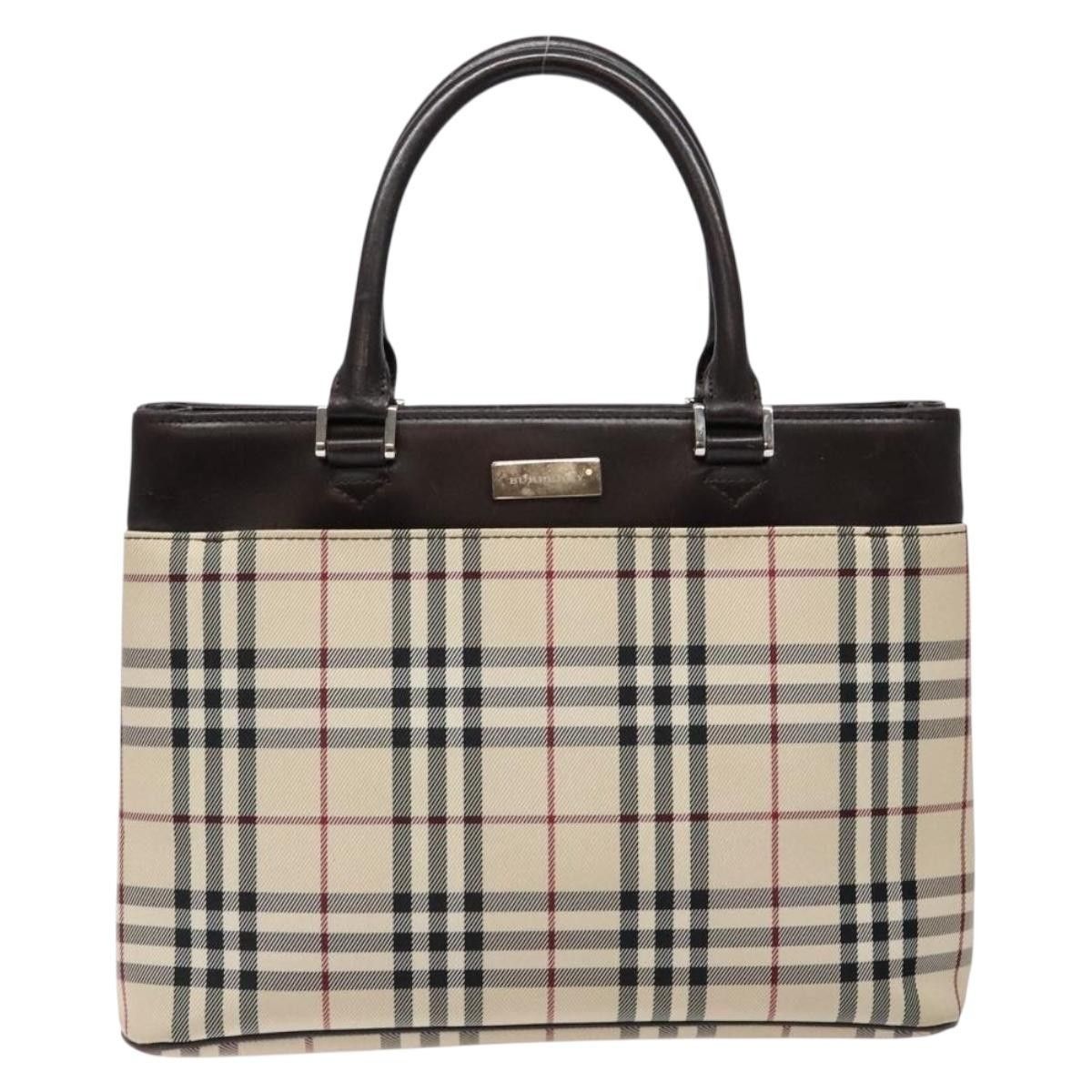 Burberry Burberry Nova Check Tote Canvas and Leather Size ONE SIZE - 1 Thumbnail