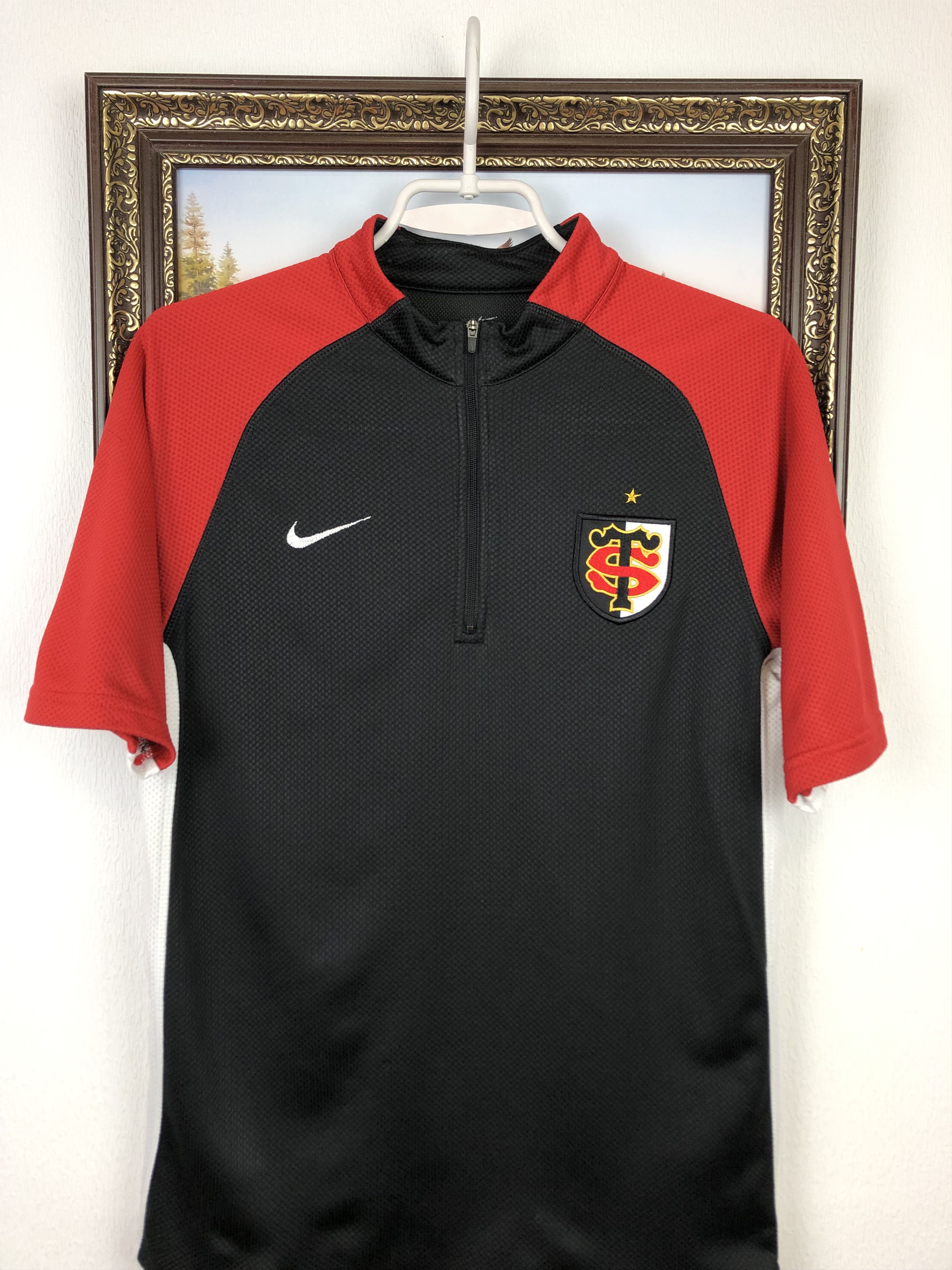 Nike Vintage Stade Toulousain Nike Rugby Jersey Shirt Trikot Size US M / EU 48-50 / 2 - 2 Thumbnail