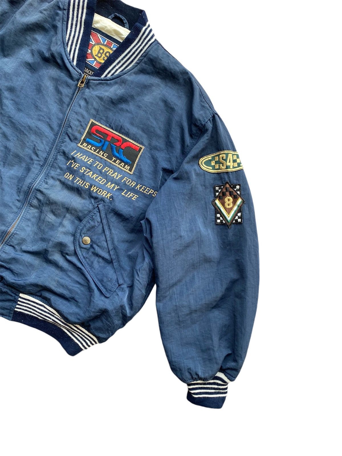 Sports Specialties × Vintage Vintage SRC racing team 80s bomber jacket zip up Size US M / EU 48-50 / 2 - 2 Thumbnail
