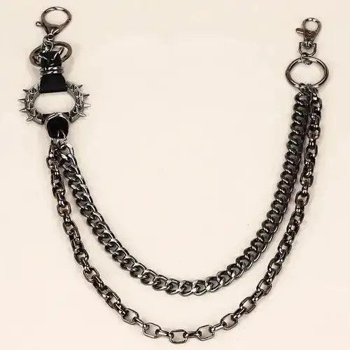 Genius Pieces Gun Balck Color Hip-hop Pants Belt Chains Size ONE SIZE - 5 Thumbnail