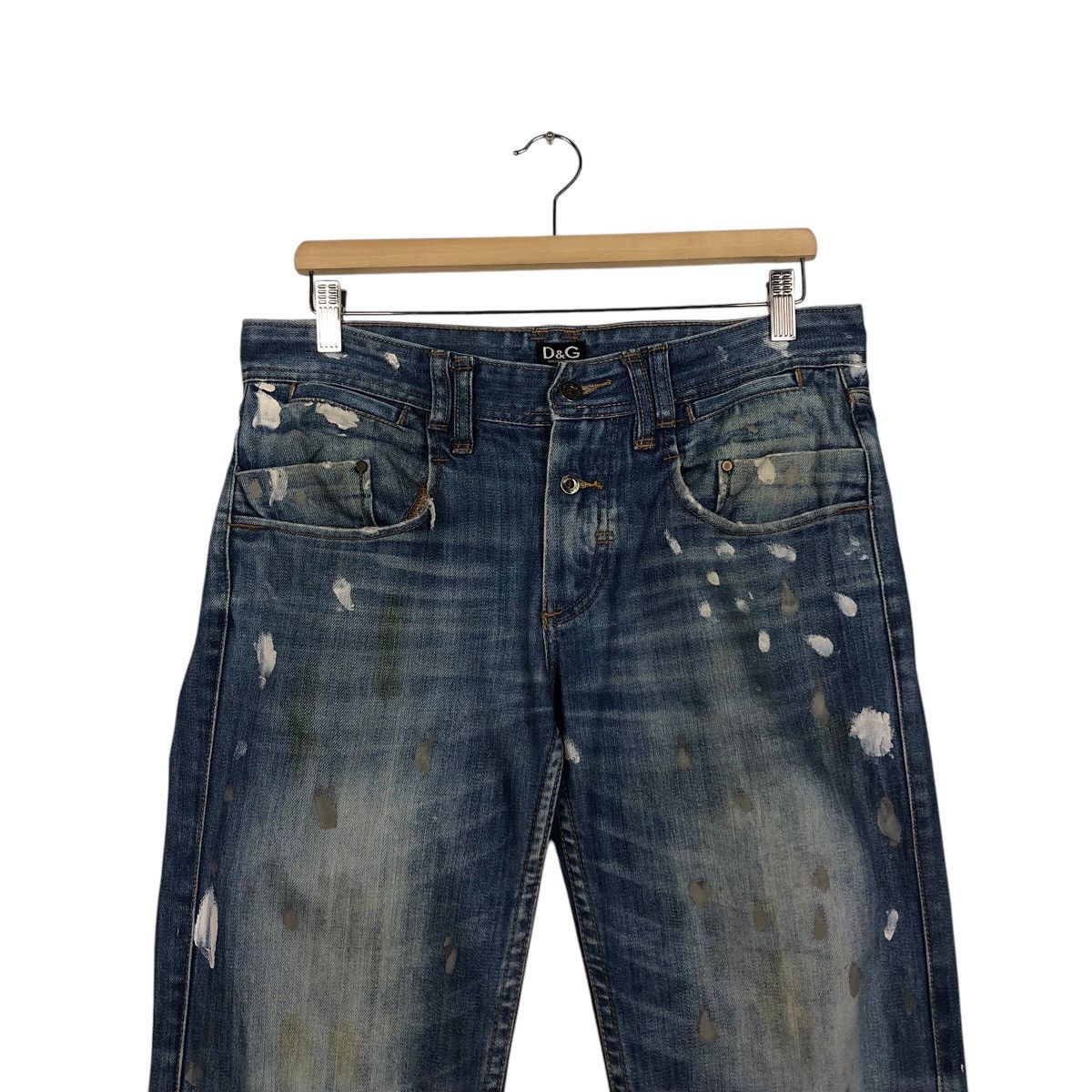 Dolce & Gabbana 📌Vintage Distressed Denim Jeans D&G Made in Italy Size US 34 / EU 50 - 4 Thumbnail